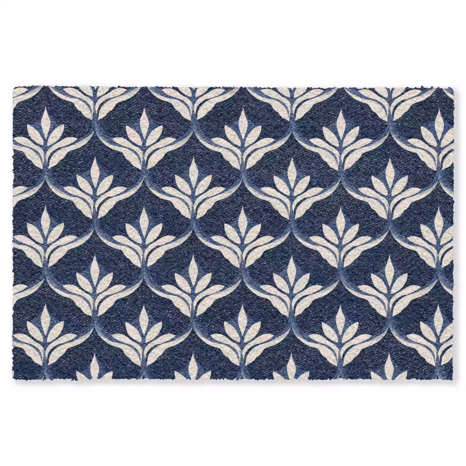 Modern - Ontwerp - Blauw Vloerkleed Rechthoek klein 1091 -3d