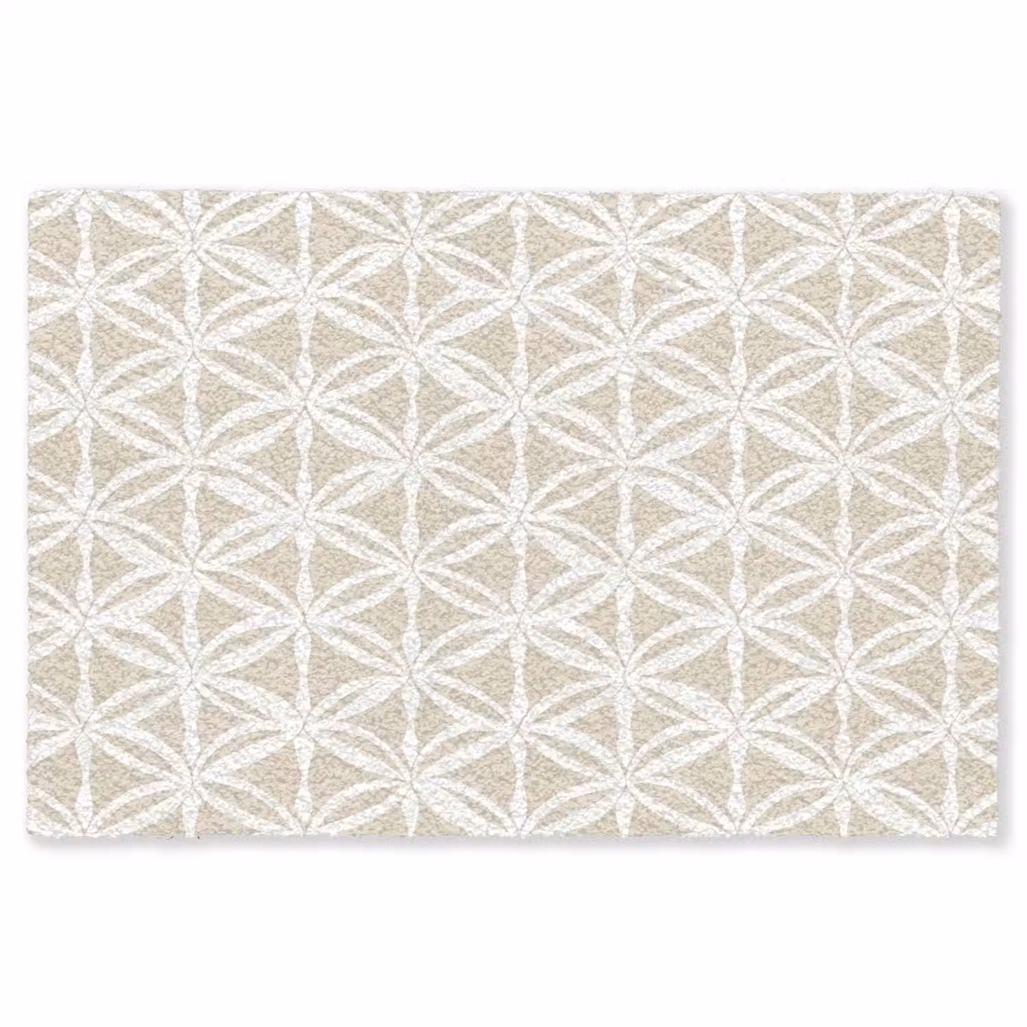 Motief - Modern - Beige Vloerkleed Rechthoek klein 1091 -3d