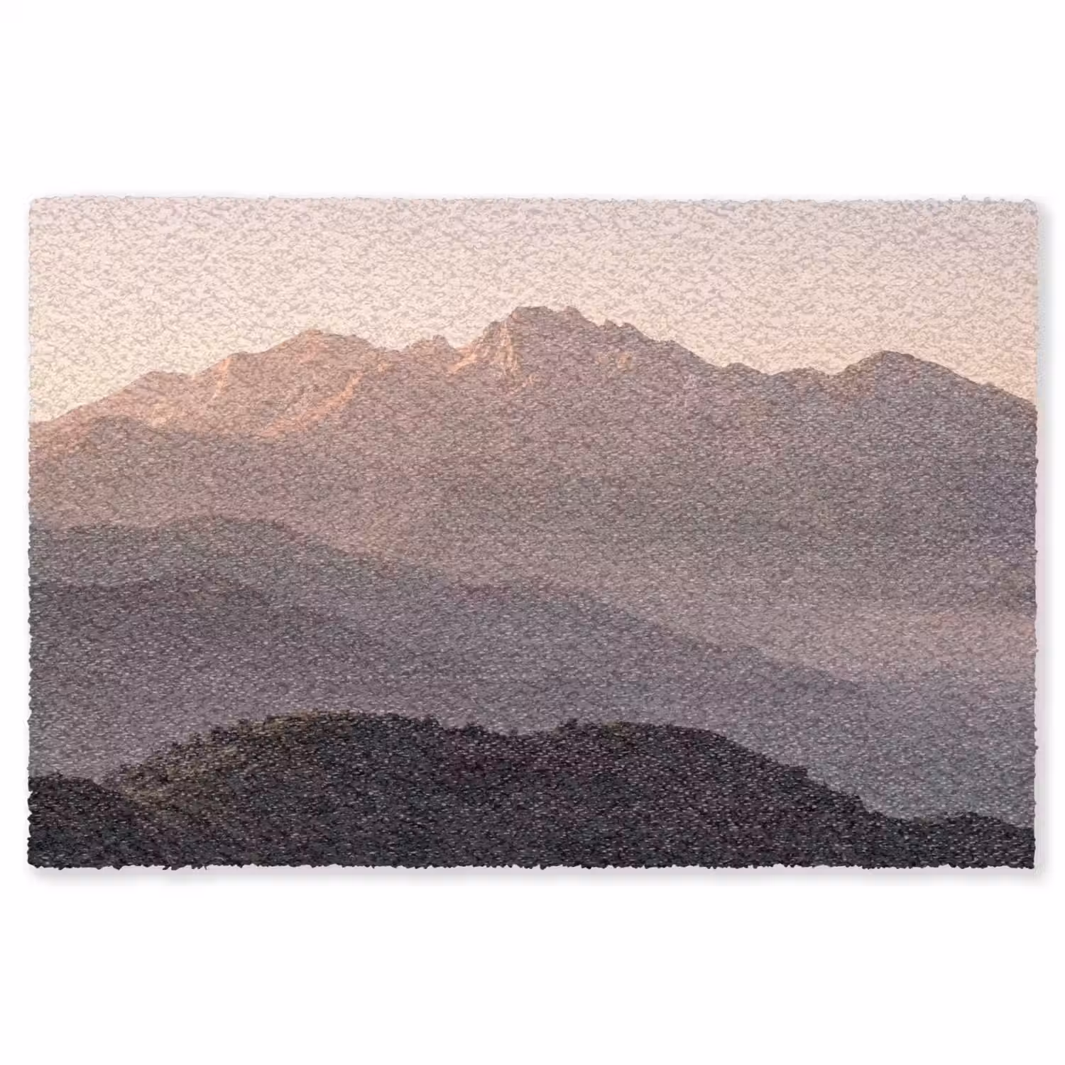 Panorama - Landschap - Bergen Vloerkleed Rechthoek klein -3d