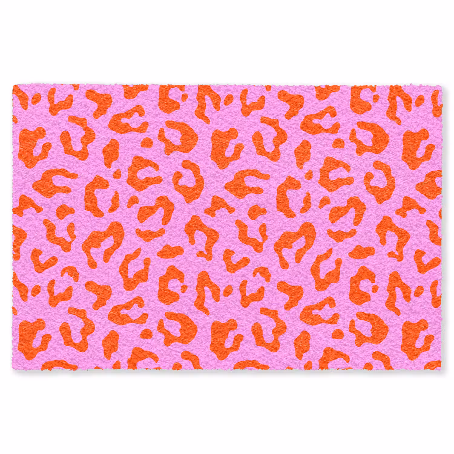 Panter - Rood - Roze Vloerkleed Rechthoek klein 1091 -3d