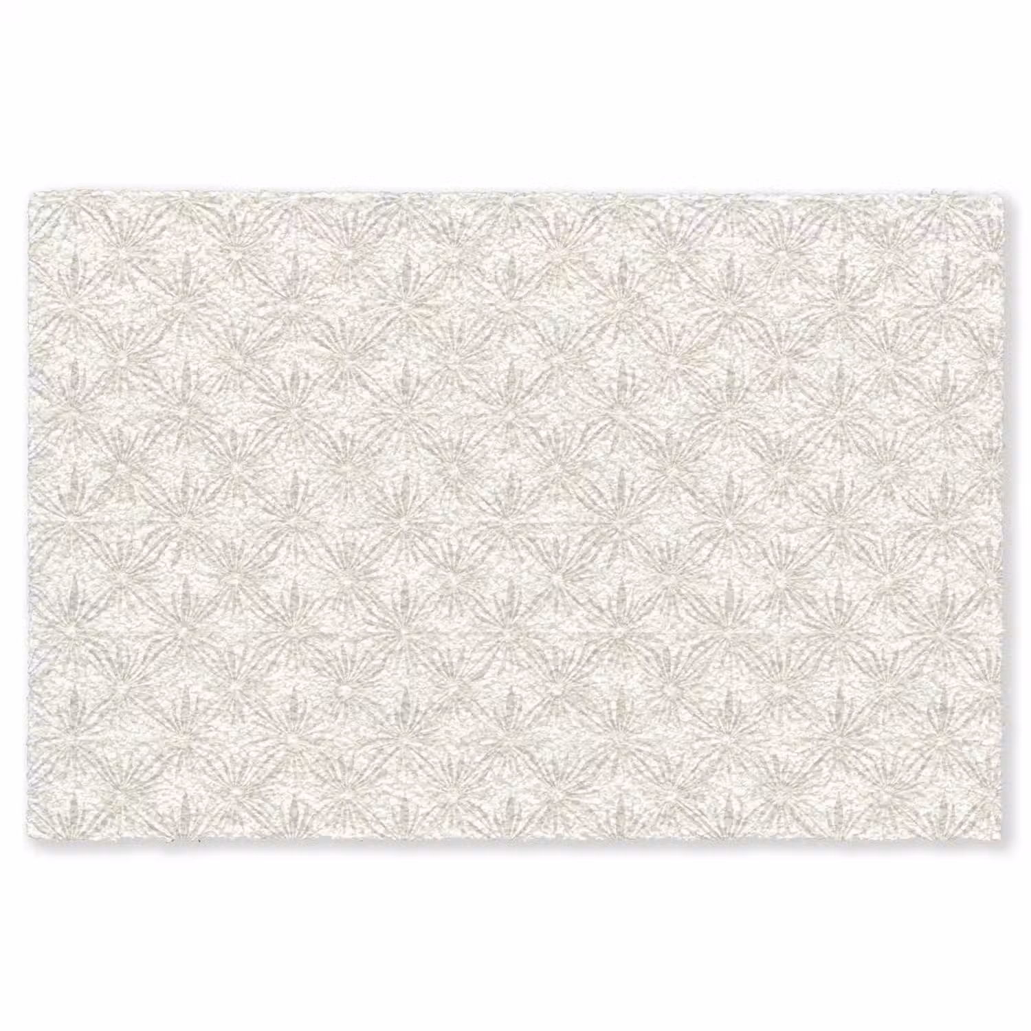Patroon - Bloemen - Beige Vloerkleed Rechthoek klein 1091 -3d