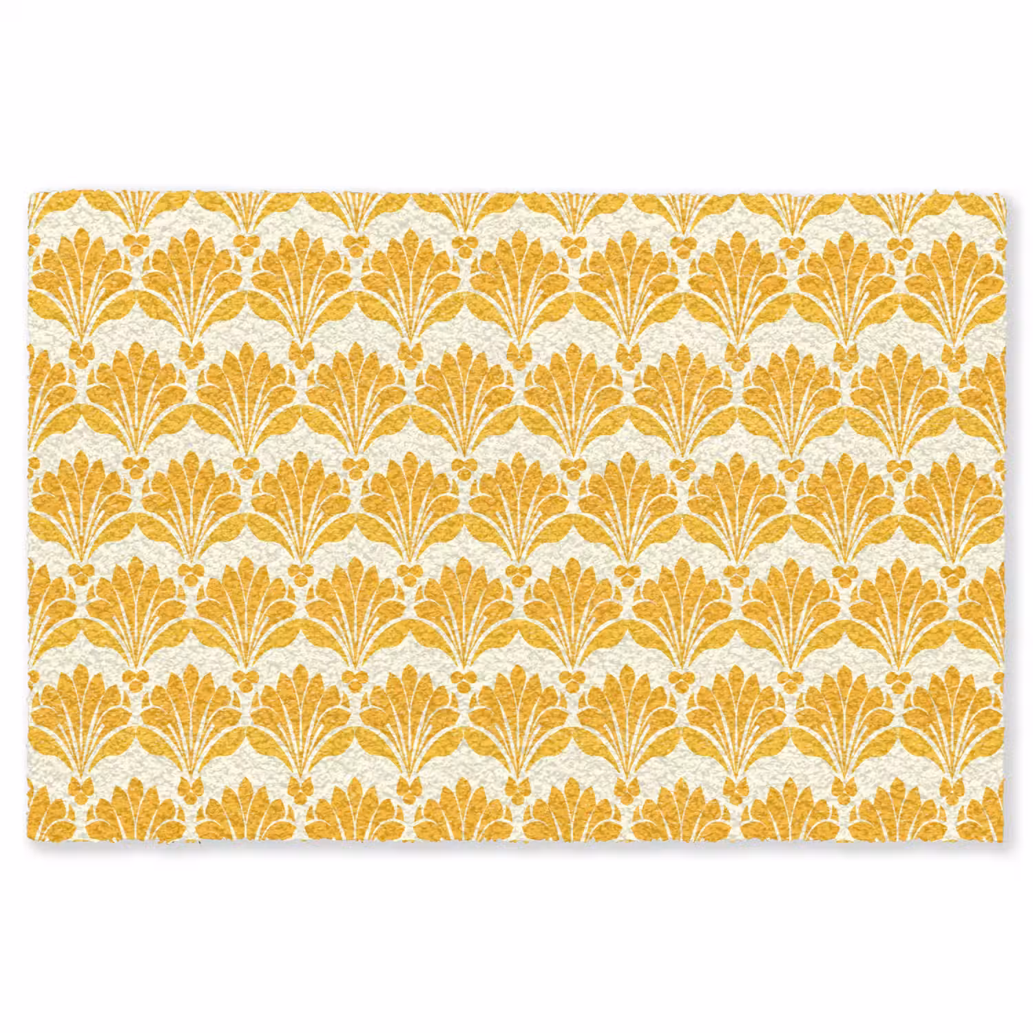 Patroon - Motief - Geel Vloerkleed Rechthoek klein 1091 -3d