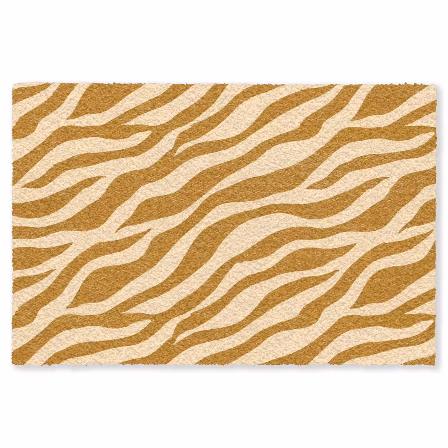 Patroon - Zebra - Bruin - Abstract Vloerkleed Rechthoek klein -3d