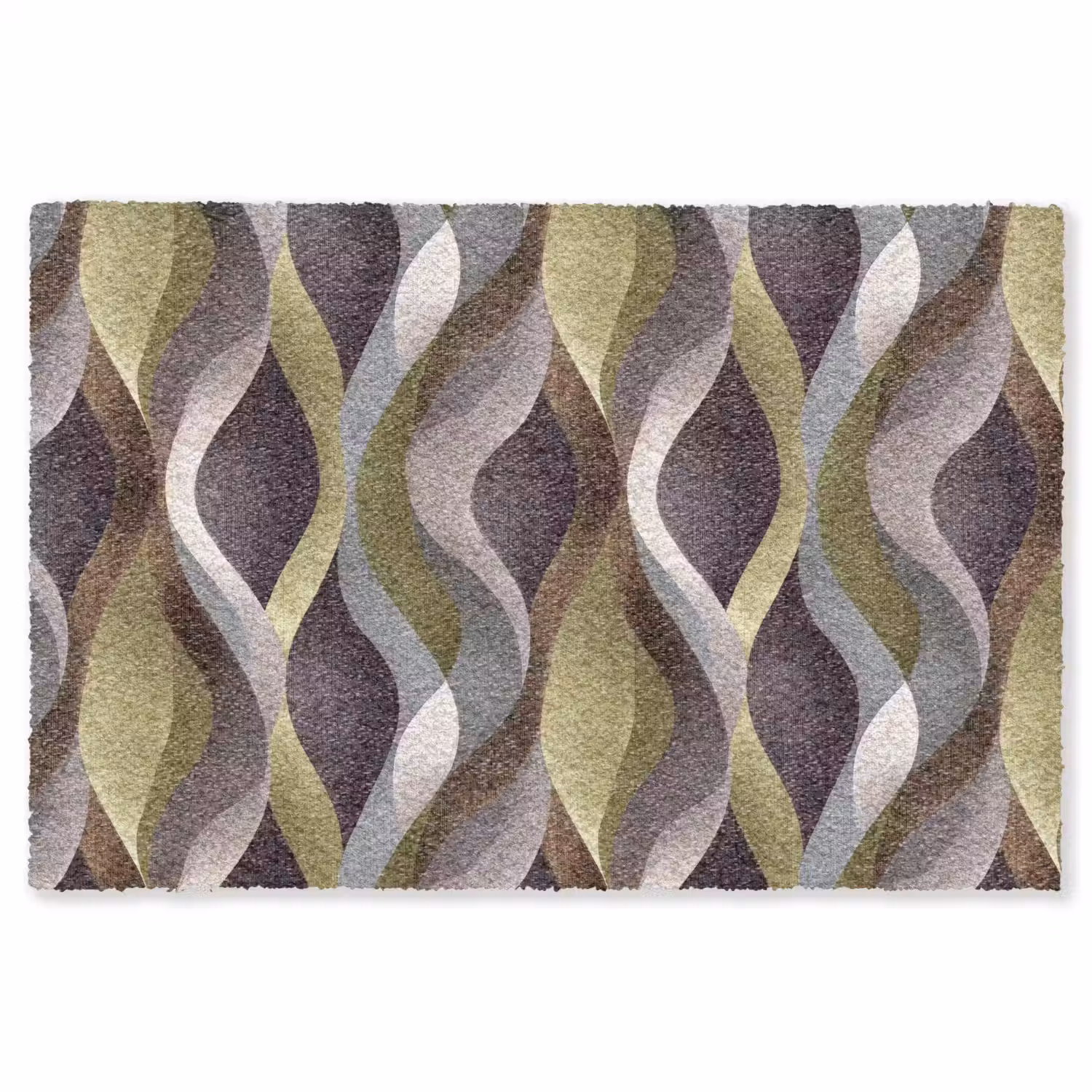 Retro - Banen - Kleurrijk Vloerkleed Rechthoek klein 1091 -3d
