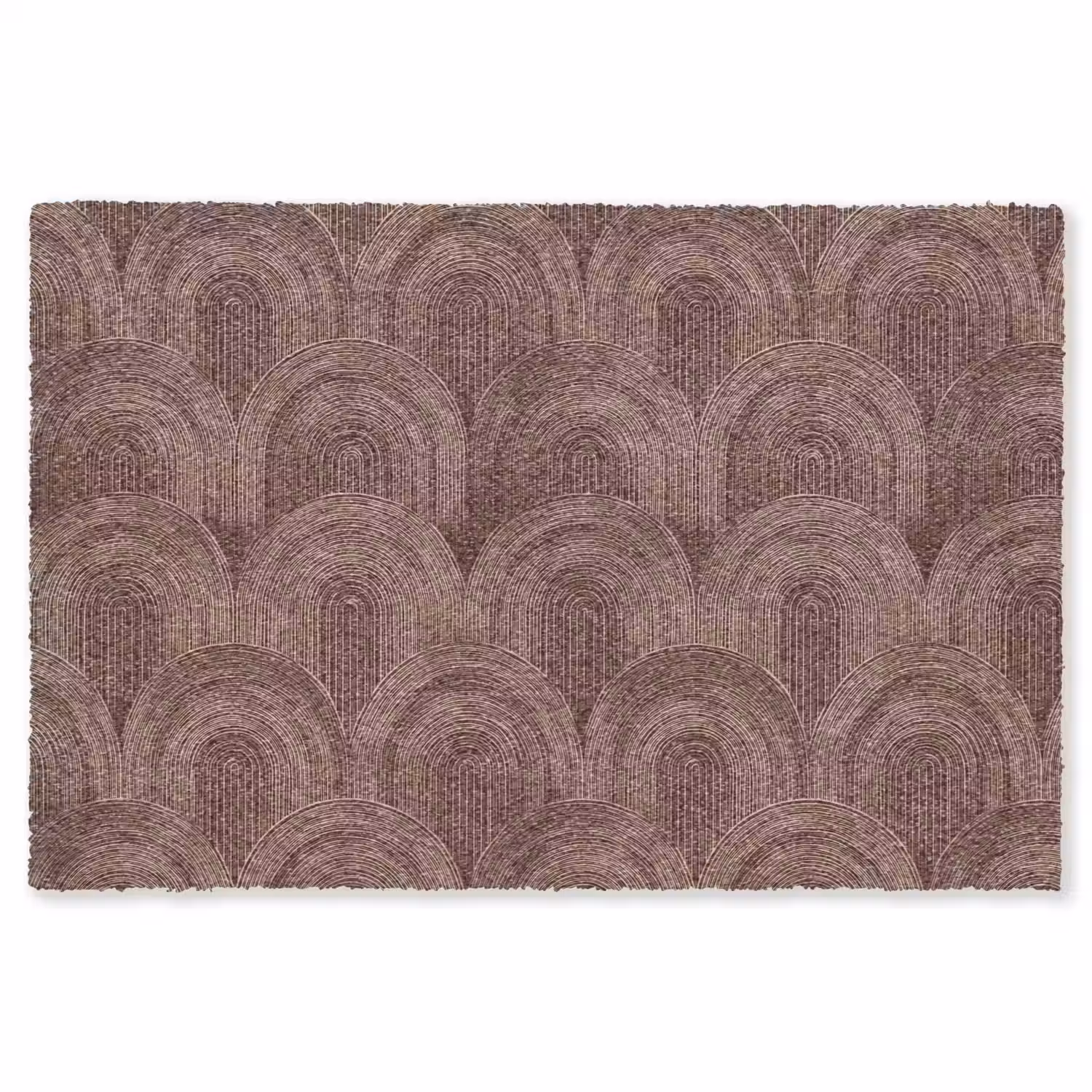 Ritmisch - Effect - Bruin Vloerkleed Rechthoek klein 1091 -3d