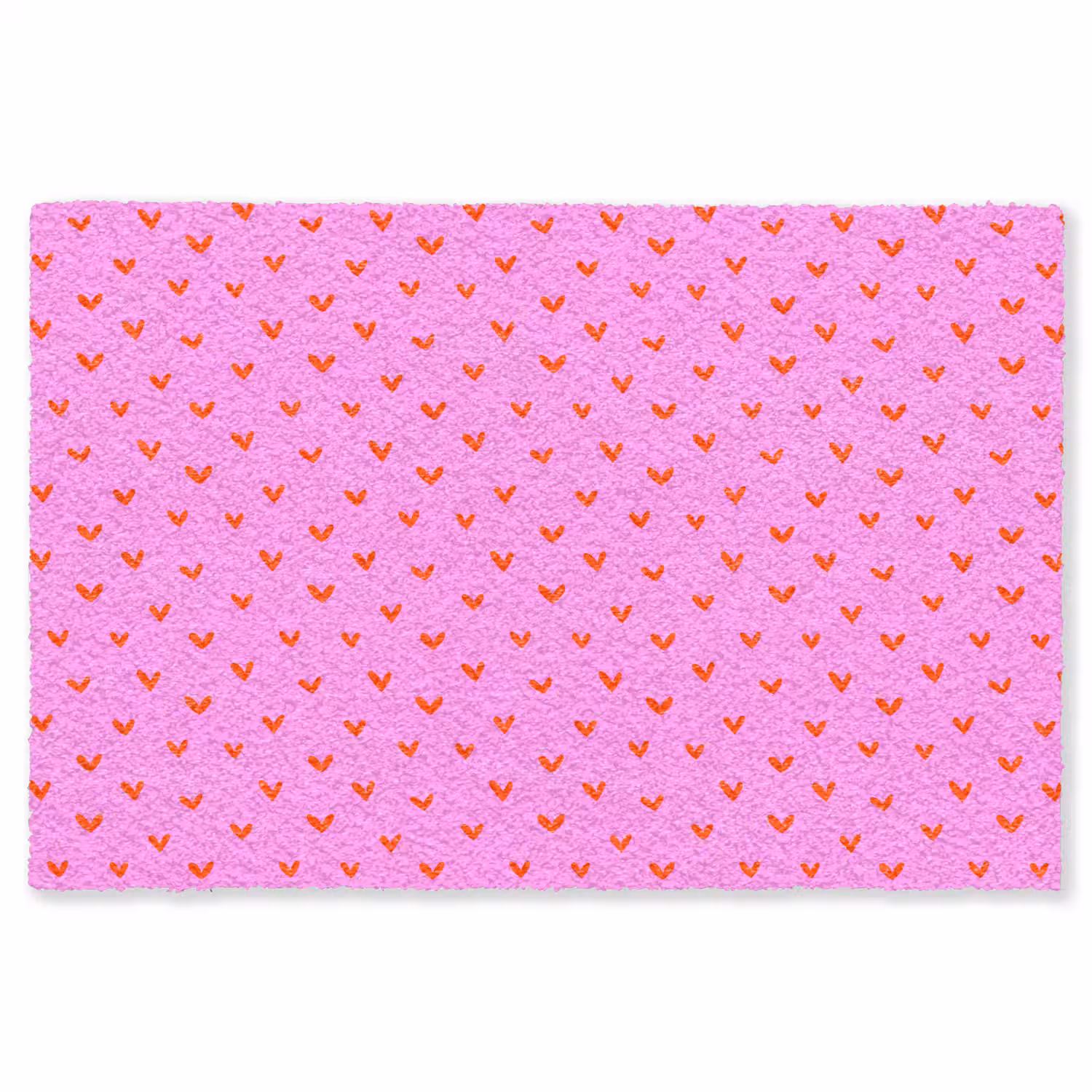 Rood - Hartjes - Roze - Patroon Vloerkleed Rechthoek klein 1091 -3d
