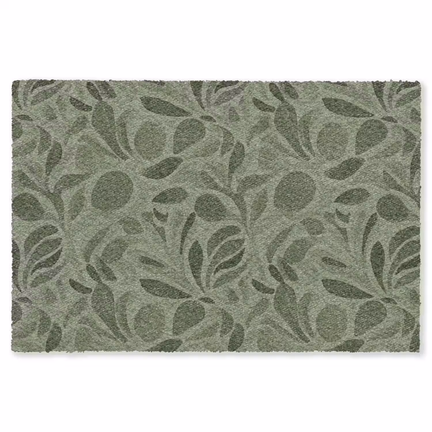 Sereen - Bladeren - Groen Vloerkleed Rechthoek klein 1091 -3d