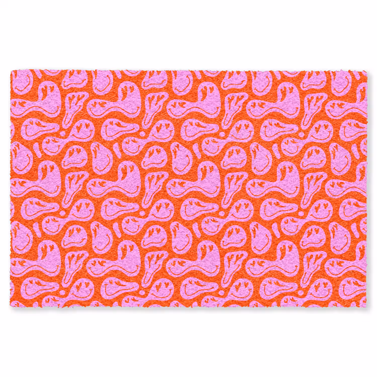 Valentijn - Smiley - Rood - Roze Vloerkleed Rechthoek klein 1091 -3d