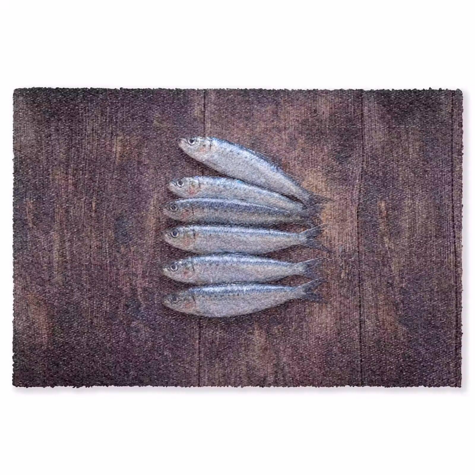 Vloerkleed - Vis - Hout - Eten - Vis - Hout - Eten Vloerkleed Rechthoek klein