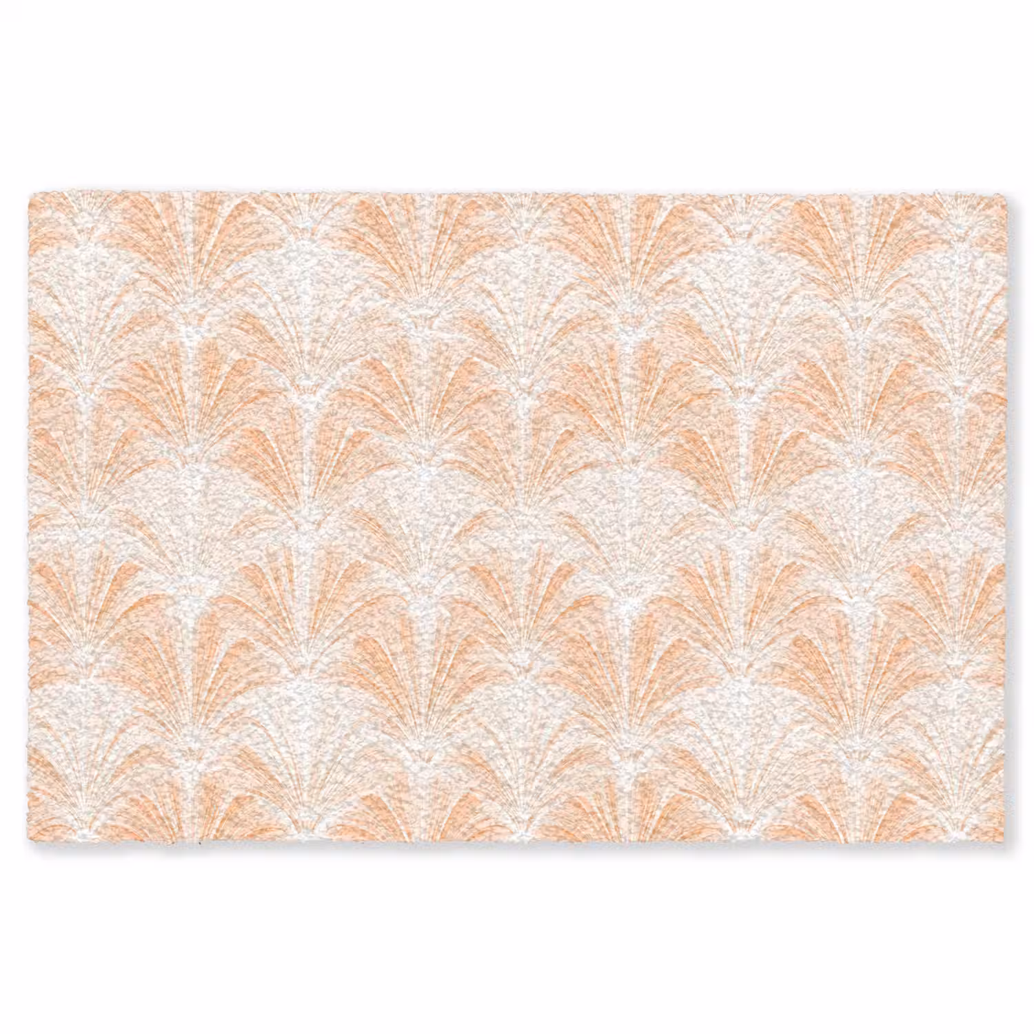 Waaier - Patroon - Perzik Vloerkleed Rechthoek klein 1091 -3d
