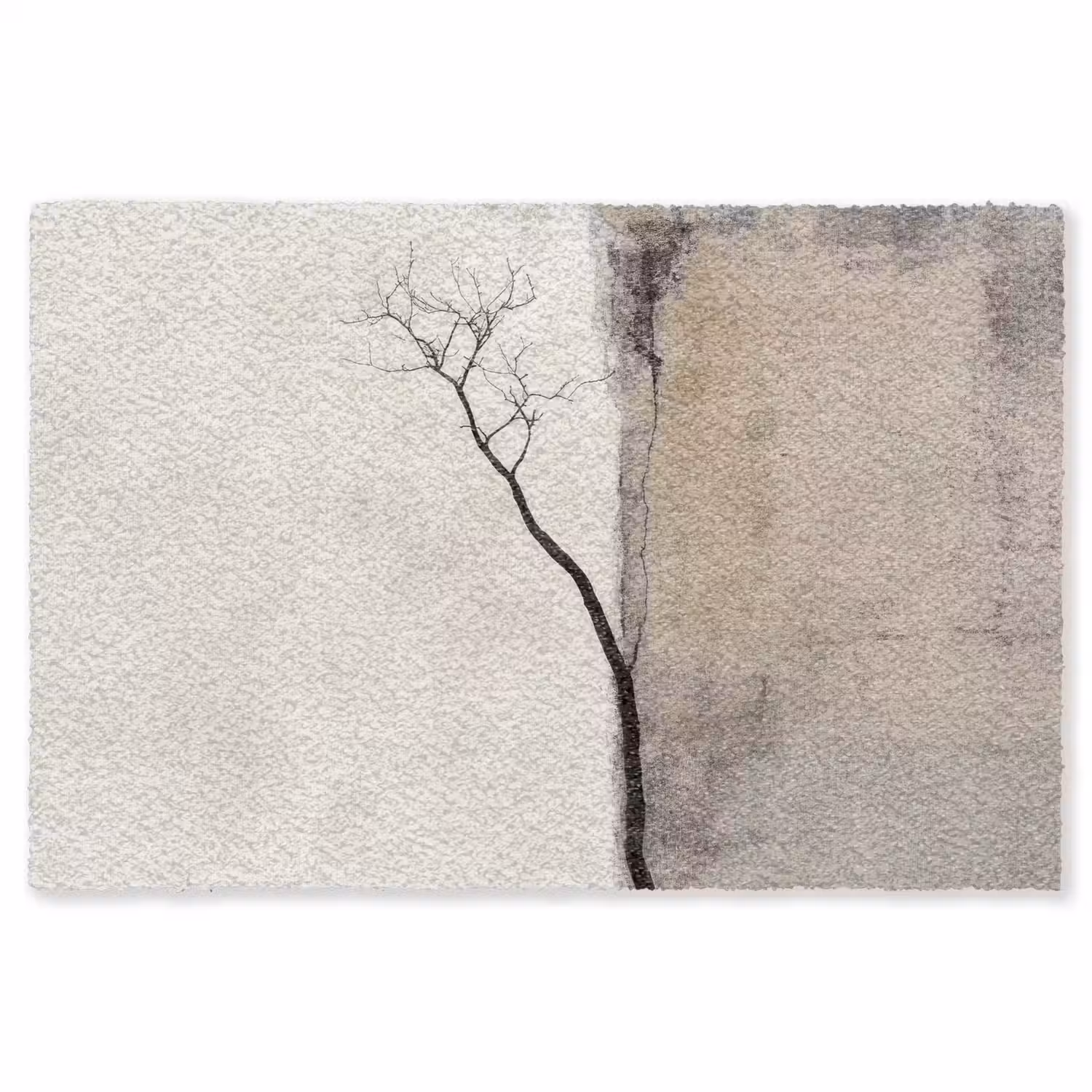 Wabi sabi - Plant - Beige Vloerkleed Rechthoek klein -3d