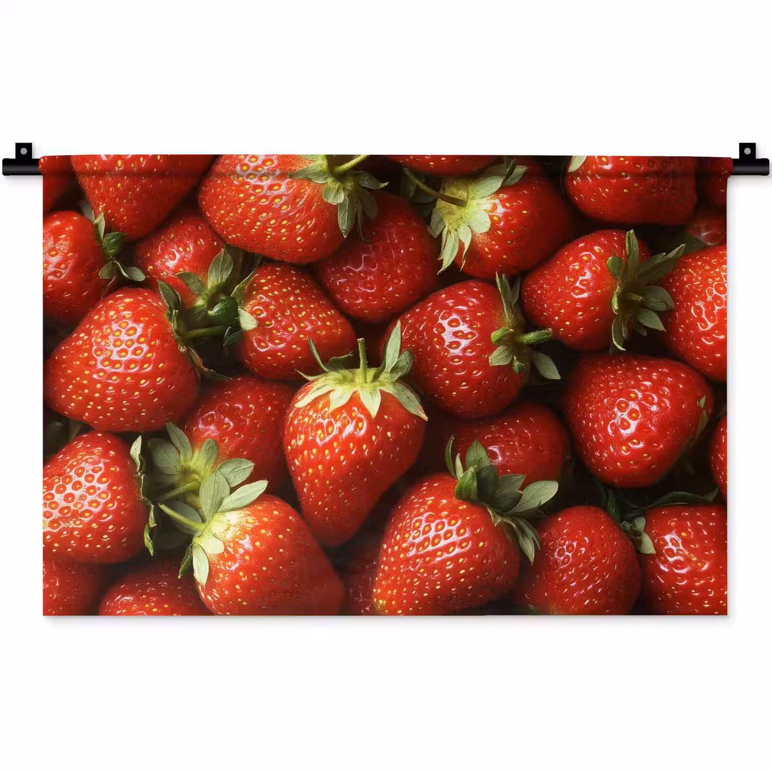 Aardbei - Fruit - Rood Wandkleed katoen klein -zz3d