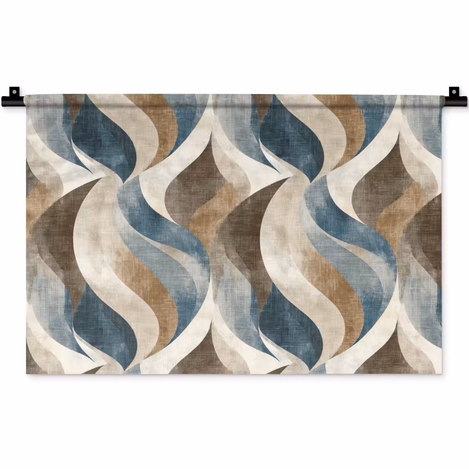 Abstract - Golven - Kleurrijk Wandkleed katoen klein 269 -zz3d