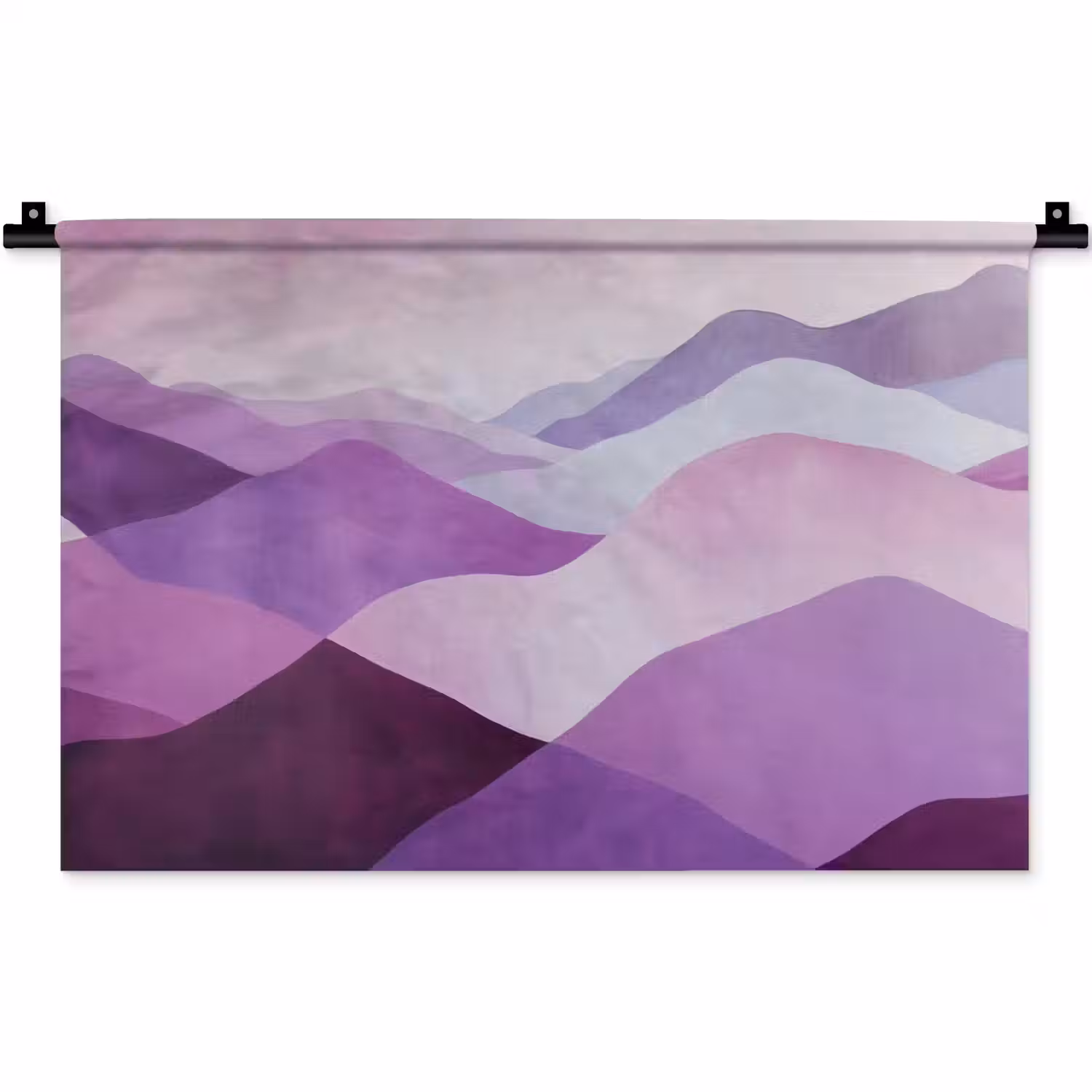 Abstract - Heuvels - Landschap - Paars Wandkleed katoen klein -zz3d
