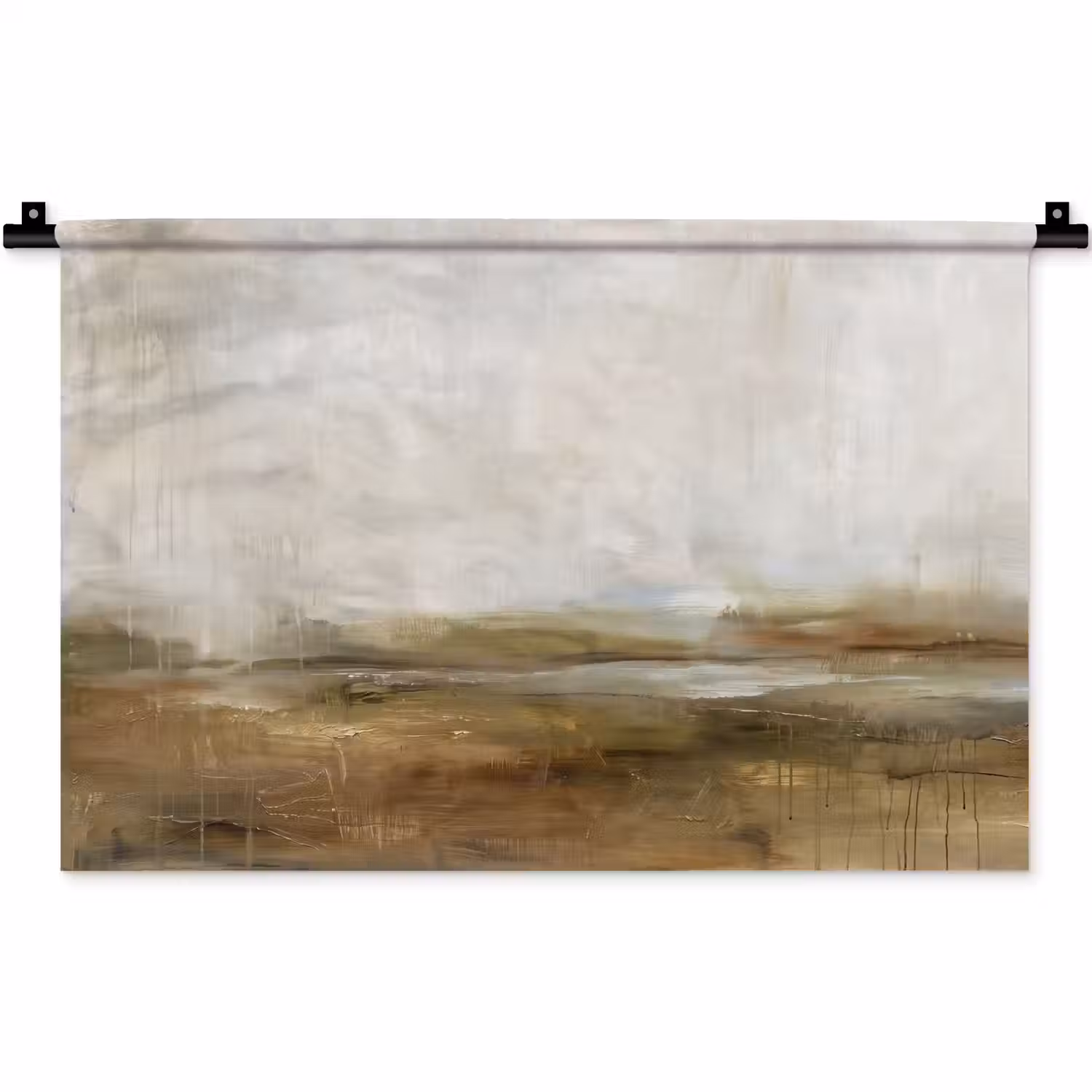 Abstract - Landschap - Natuur - Beige - Bruin Wandkleed katoen klein -zz3d