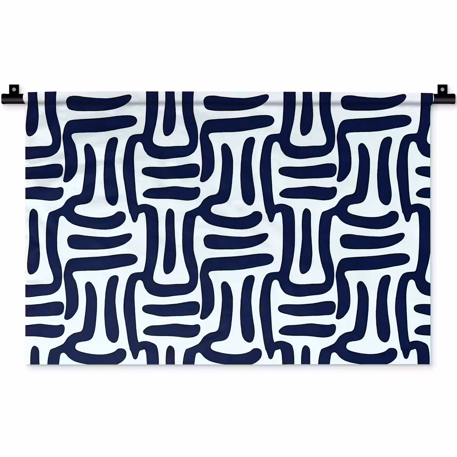 Abstract - Modern - Blauw Wandkleed katoen klein 269 -zz3d