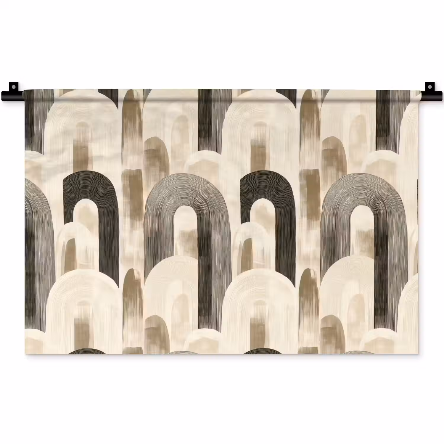 Abstract - Patroon - Bogen Wandkleed katoen klein 269 -zz3d