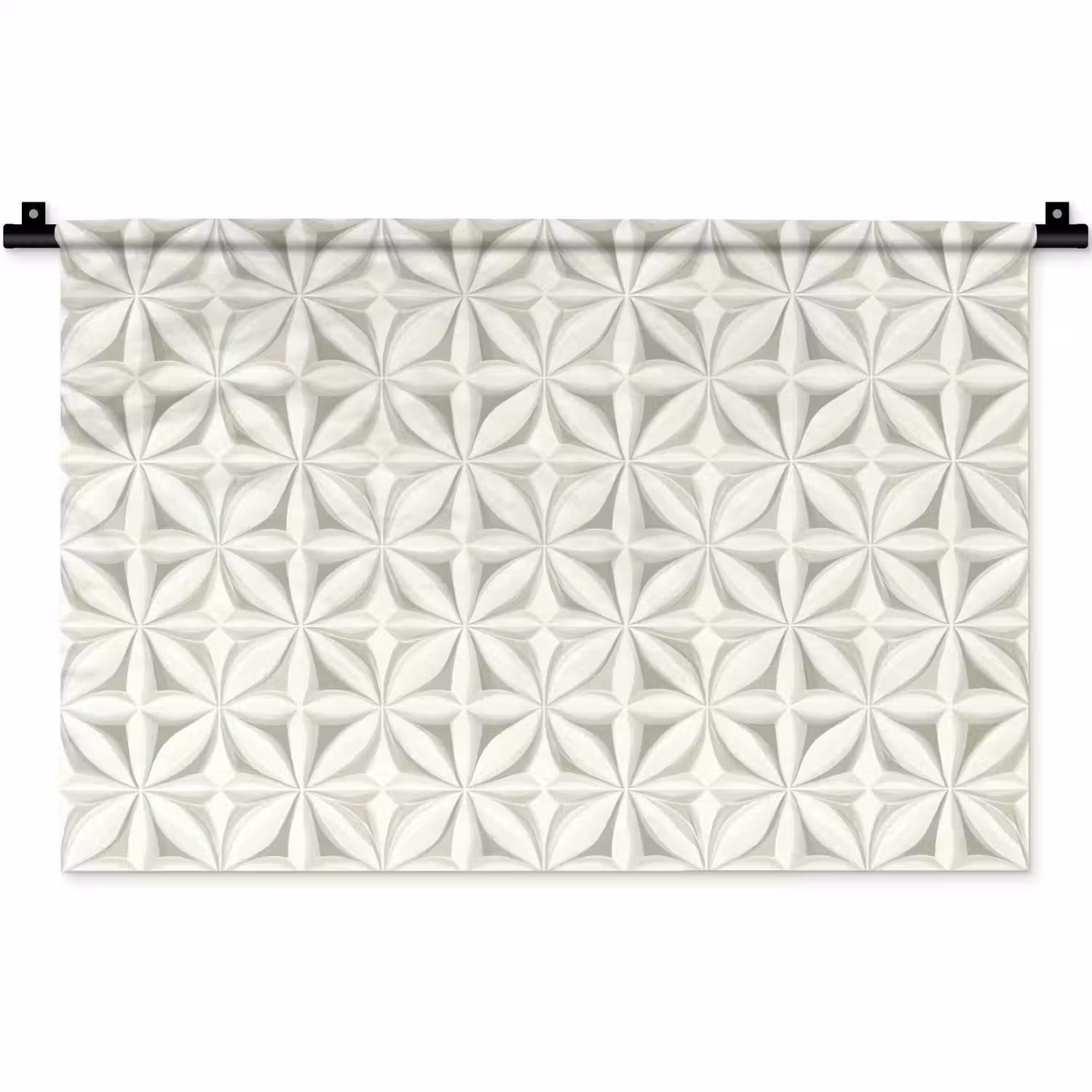 Abstract - Structuur - Grijs - Wit Wandkleed katoen klein 269 -zz3d