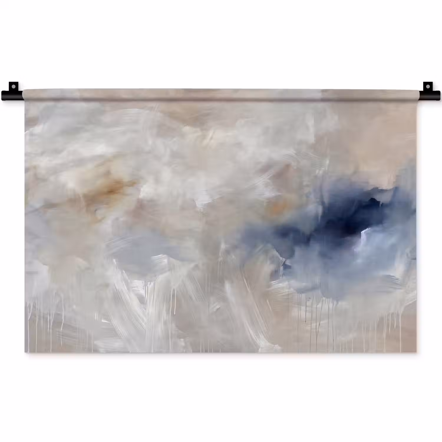 Abstract - Wolken - Sfeer - Modern - Beige Wandkleed katoen klein -zz3d