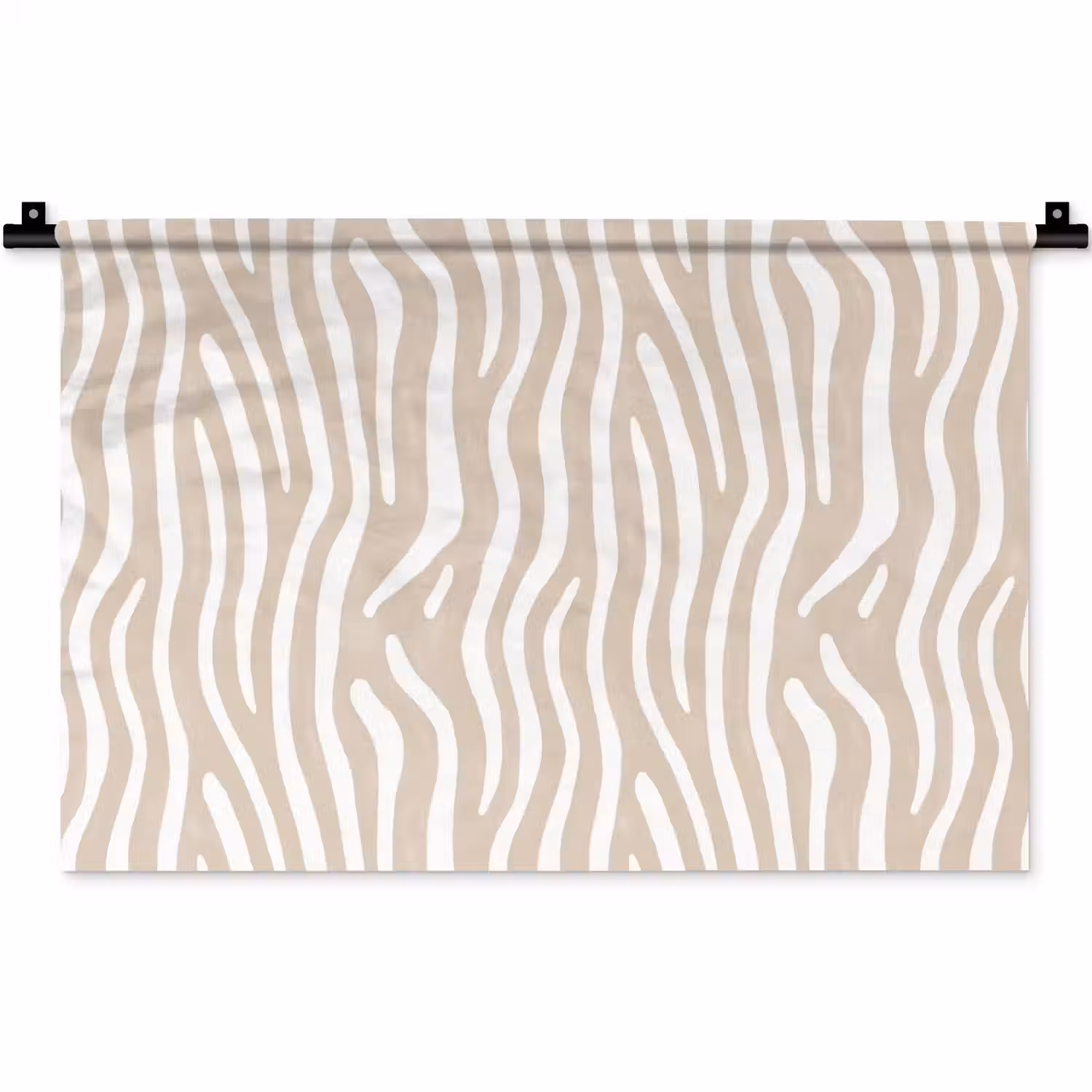 Abstract - Zebra - Beige Wandkleed katoen klein 269 -zz3d