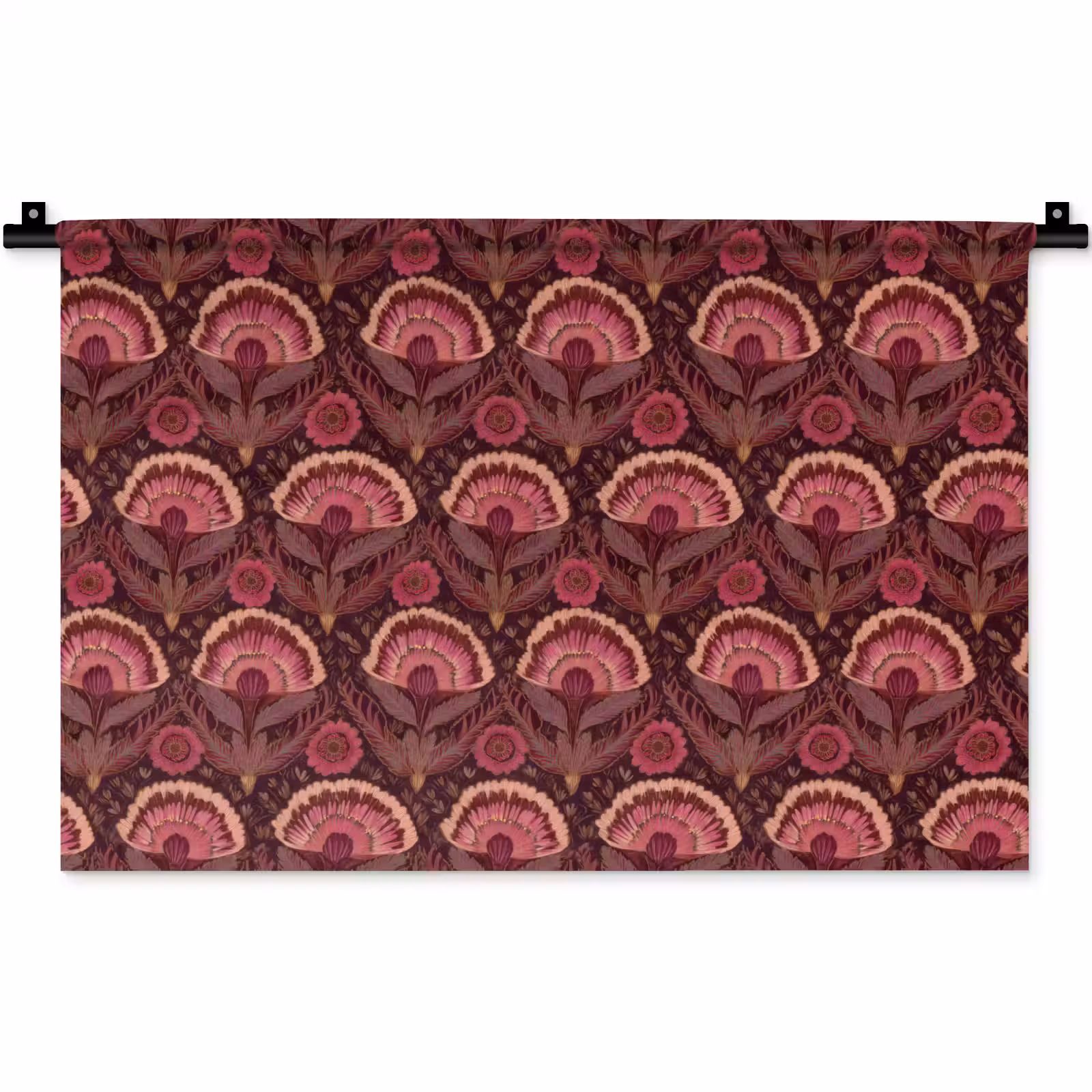 Antiek - Bloemen - Kleurrijk Wandkleed katoen klein 269 -zz3d