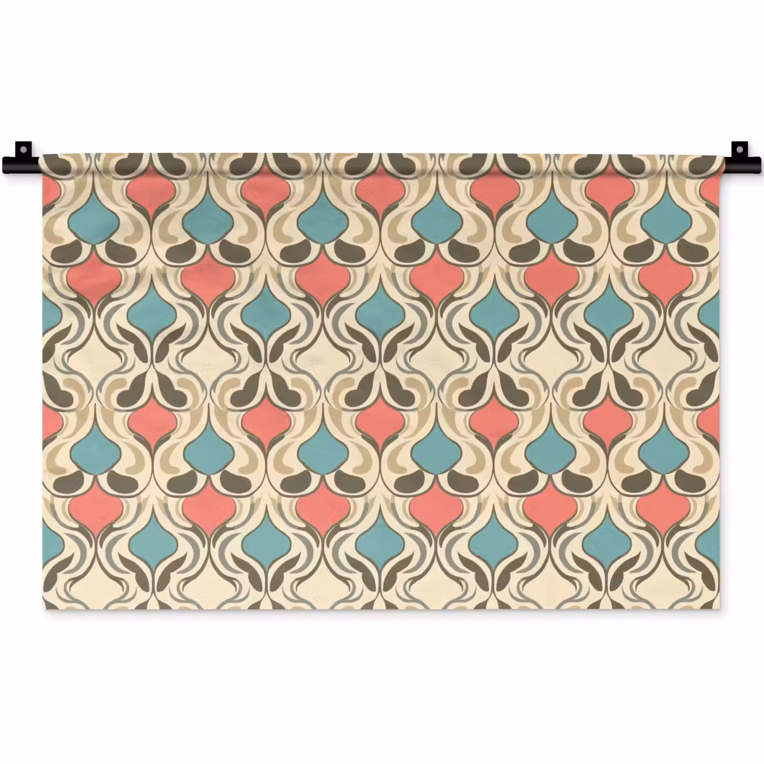 Barok - Retro - Kleurrijk Wandkleed katoen klein 269 -zz3d