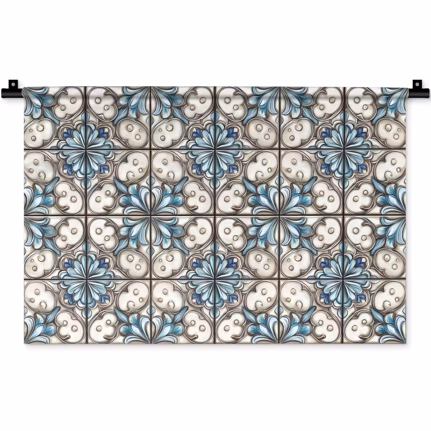 Barok - Tegel - Kleurrijk Wandkleed katoen klein 269 -zz3d
