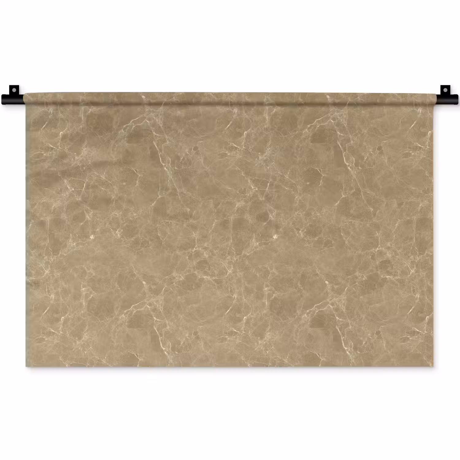Beige - Marmer - Witte aders Wandkleed katoen klein 269 -zz3d