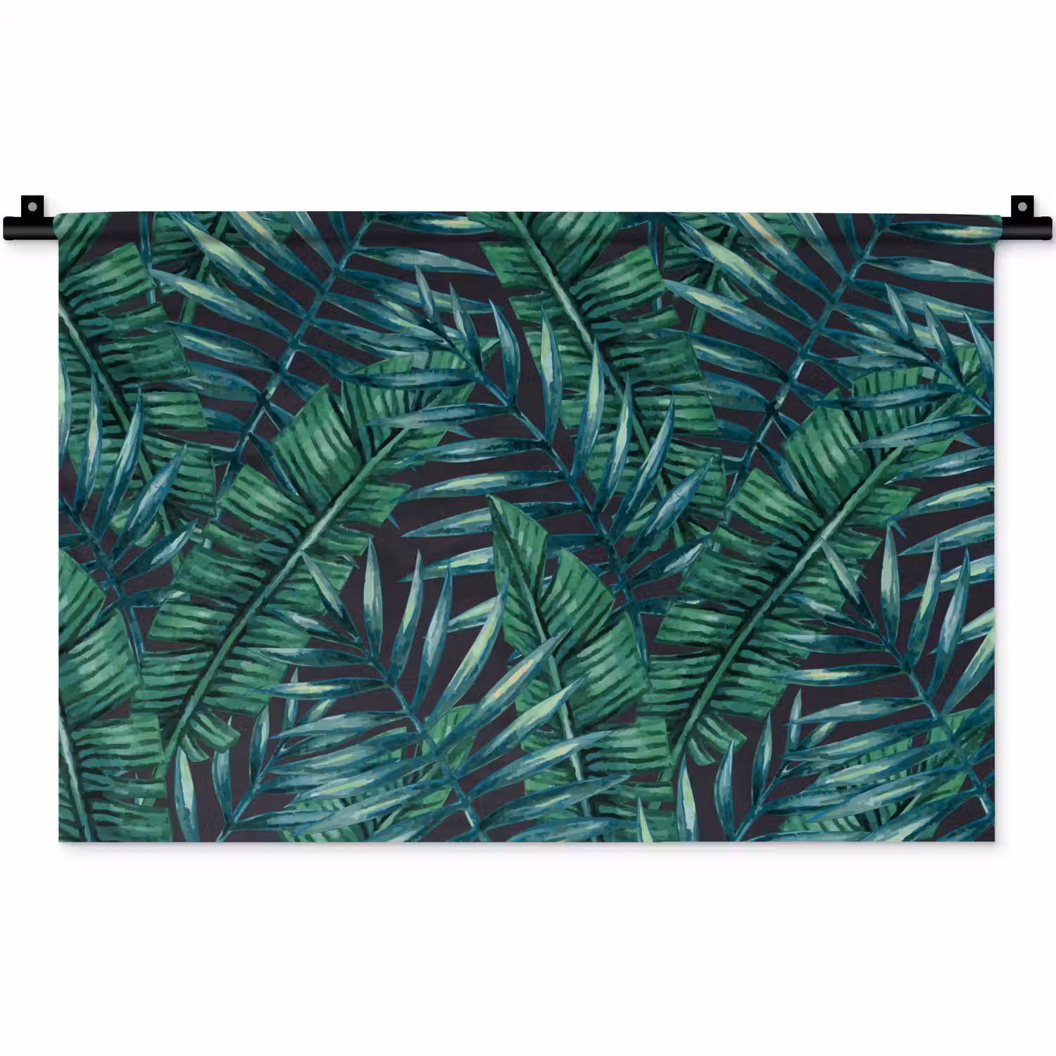 Bladeren - Tropisch - Jungle - Natuur Wandkleed katoen klein -zz3d