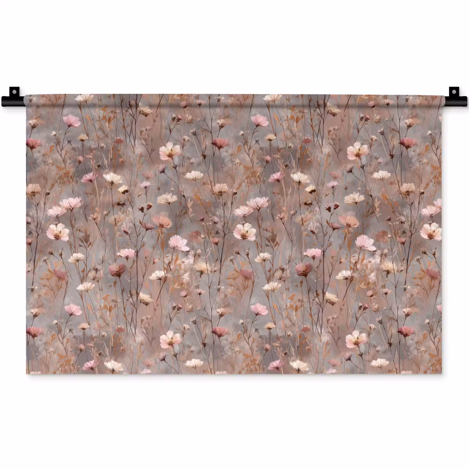 Bloemen - Wild - Pastel Wandkleed katoen klein 269 -zz3d