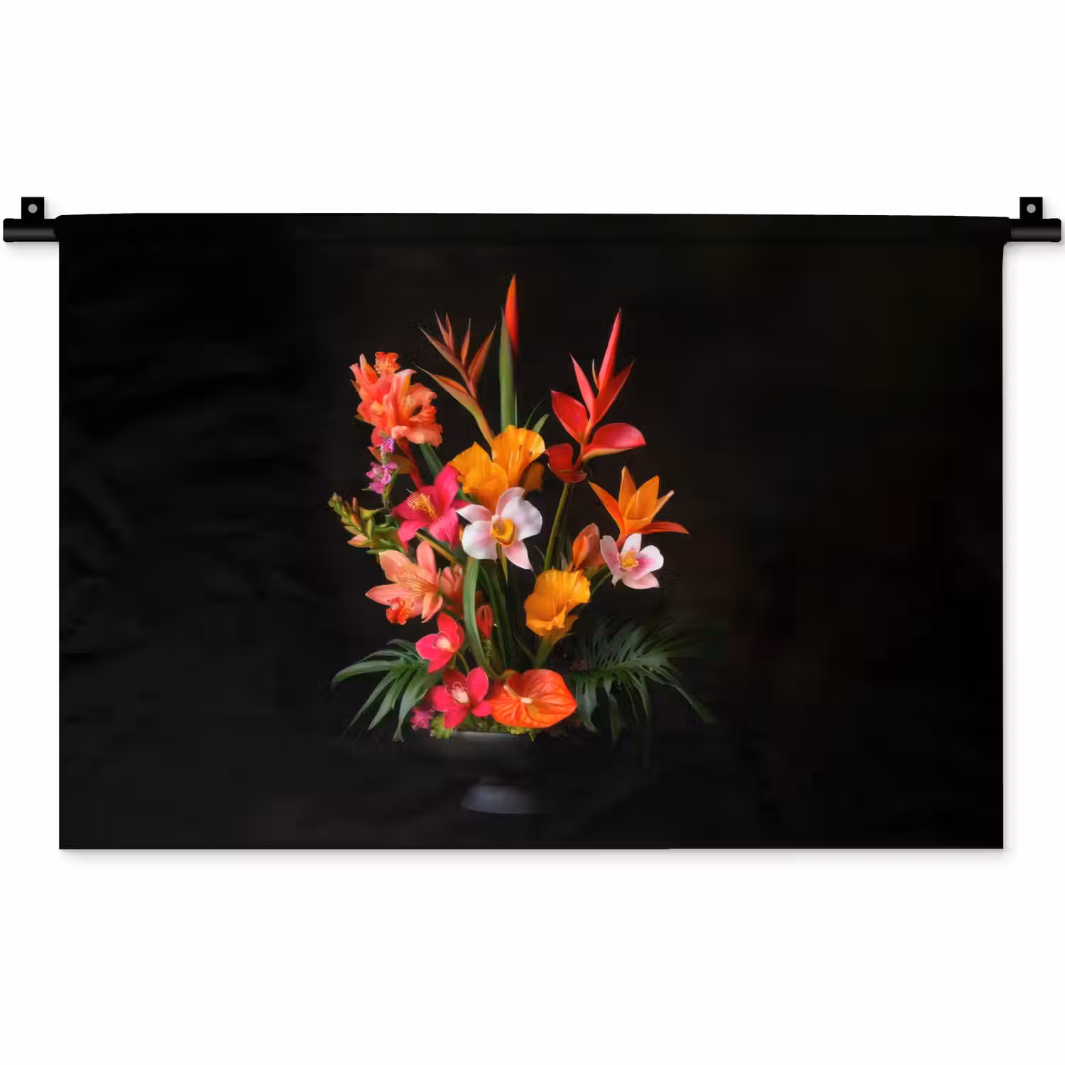 Boeket - Bloemen - Exotisch Wandkleed katoen klein -zz3d