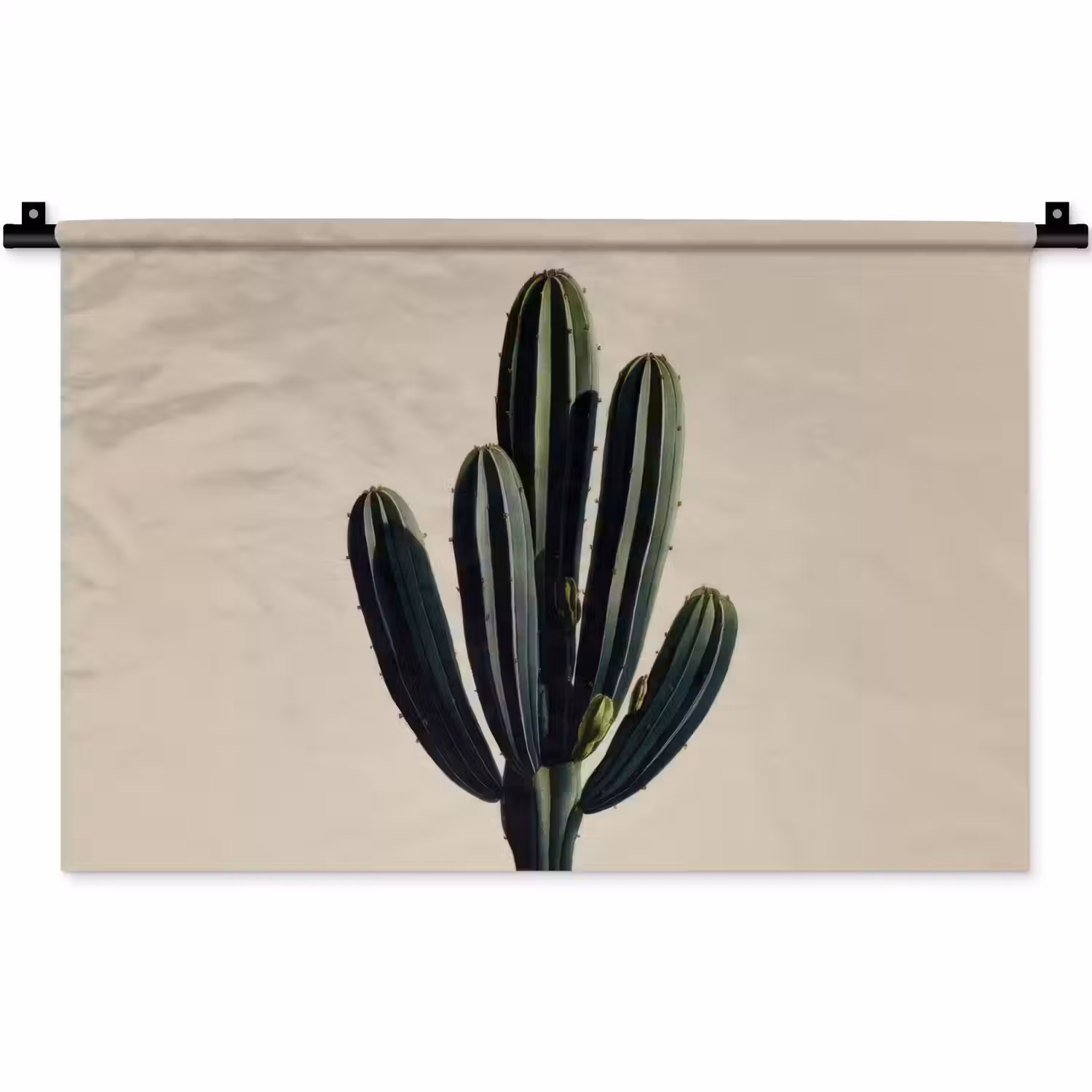 Cactus - Subtiel - Groen Wandkleed katoen klein -zz3d