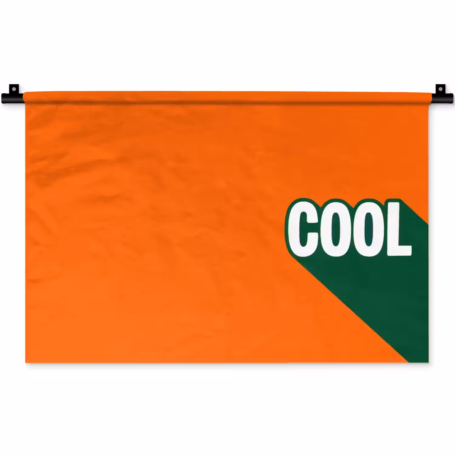 Cool - Oranje - Groen Wandkleed katoen klein -zz3d