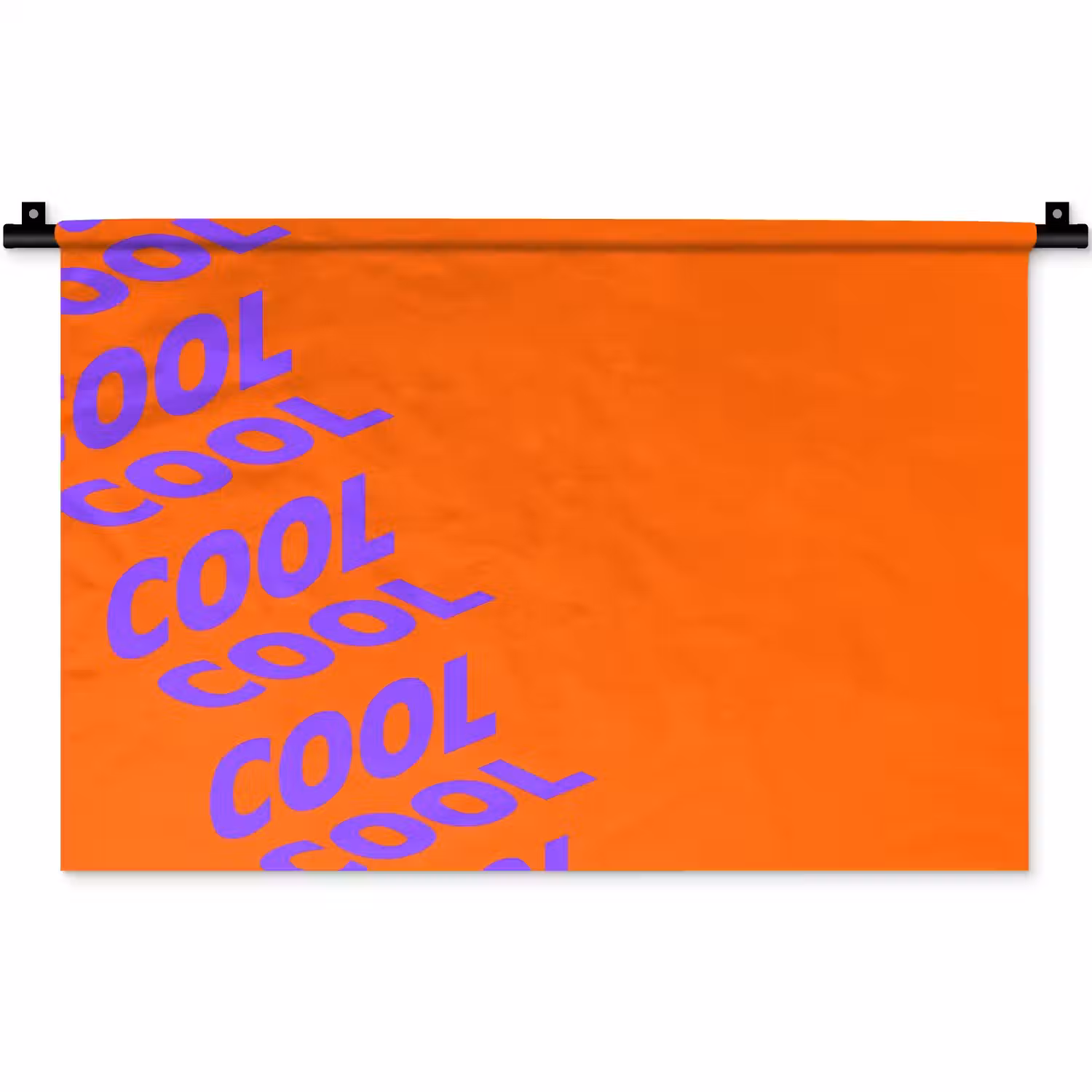 Cool - Paars - Oranje Wandkleed katoen klein -zz3d