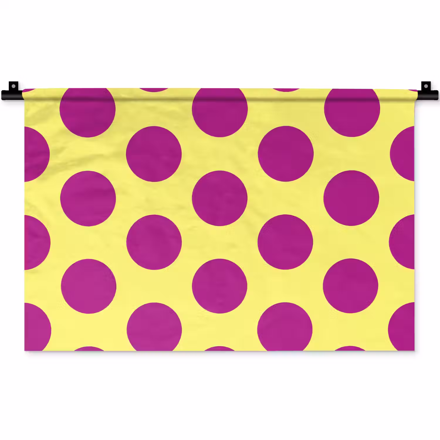 Dots - Klassiek - Geel Wandkleed katoen klein 269 -zz3d