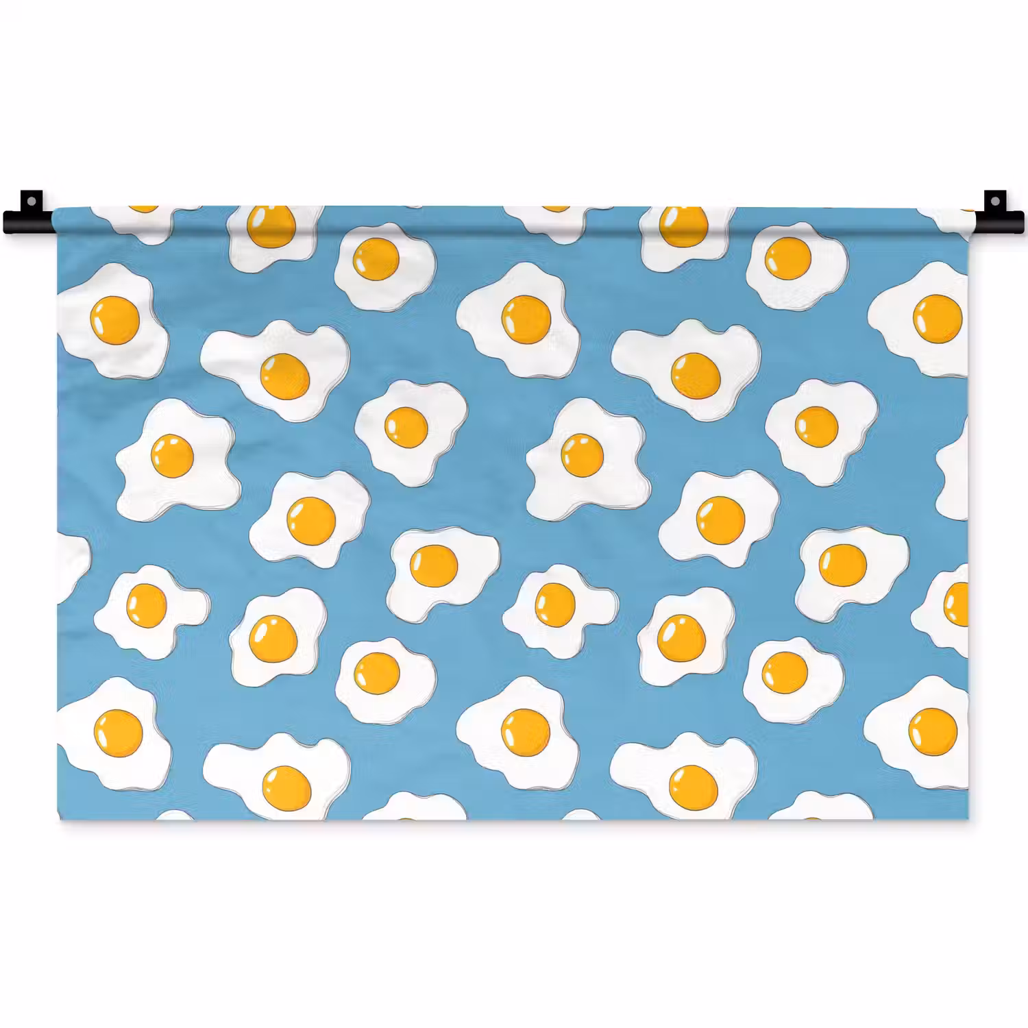 Eieren - Dooiers - Blauw Wandkleed katoen klein 269 -zz3d