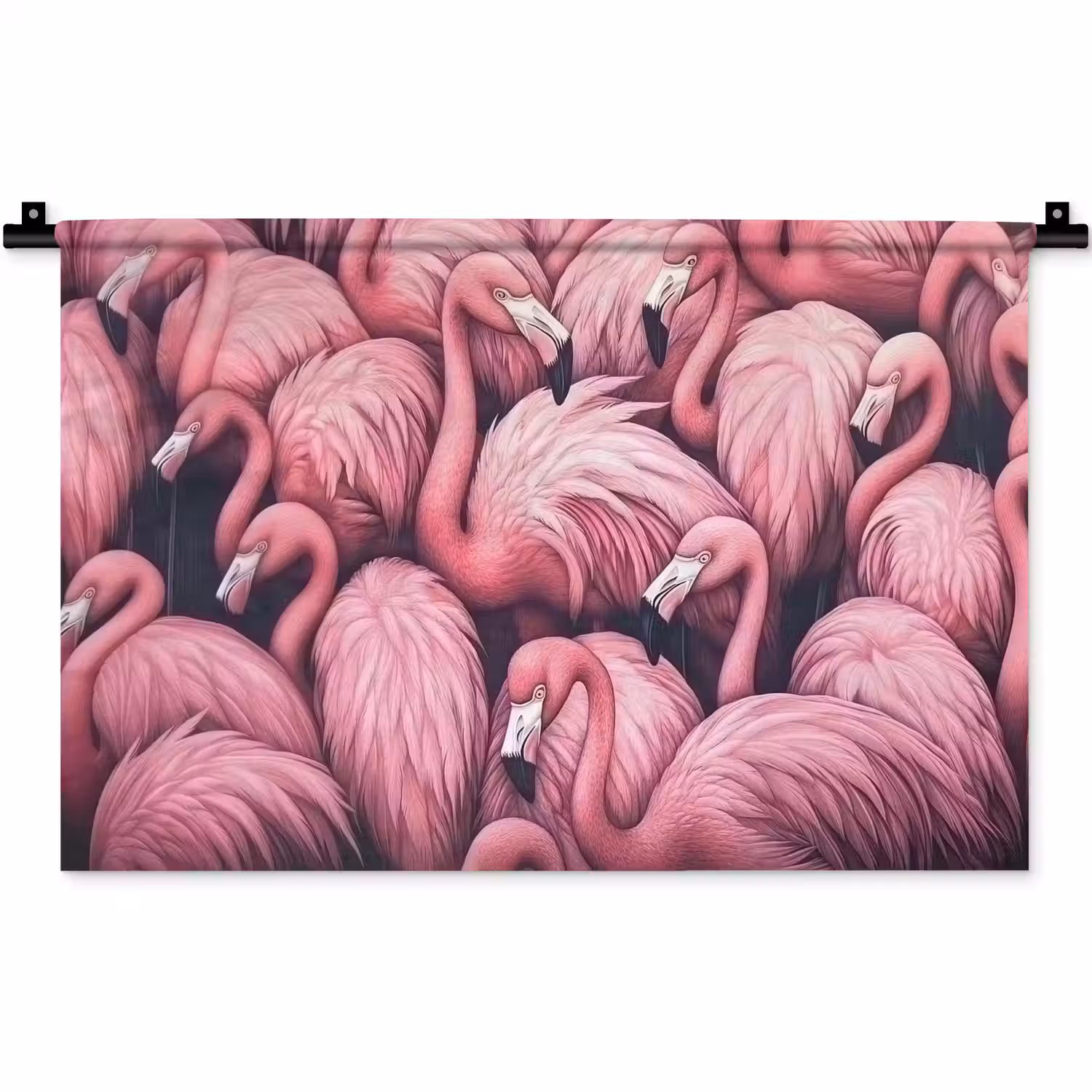 Flamingo - Roze - Dieren Wandkleed katoen klein -zz3d