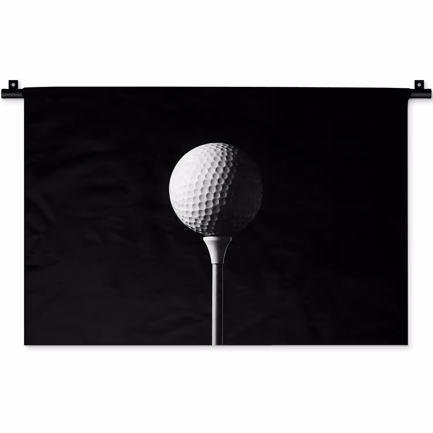 Golfbal - Minimalistisch - Wit Wandkleed katoen klein -zz3d