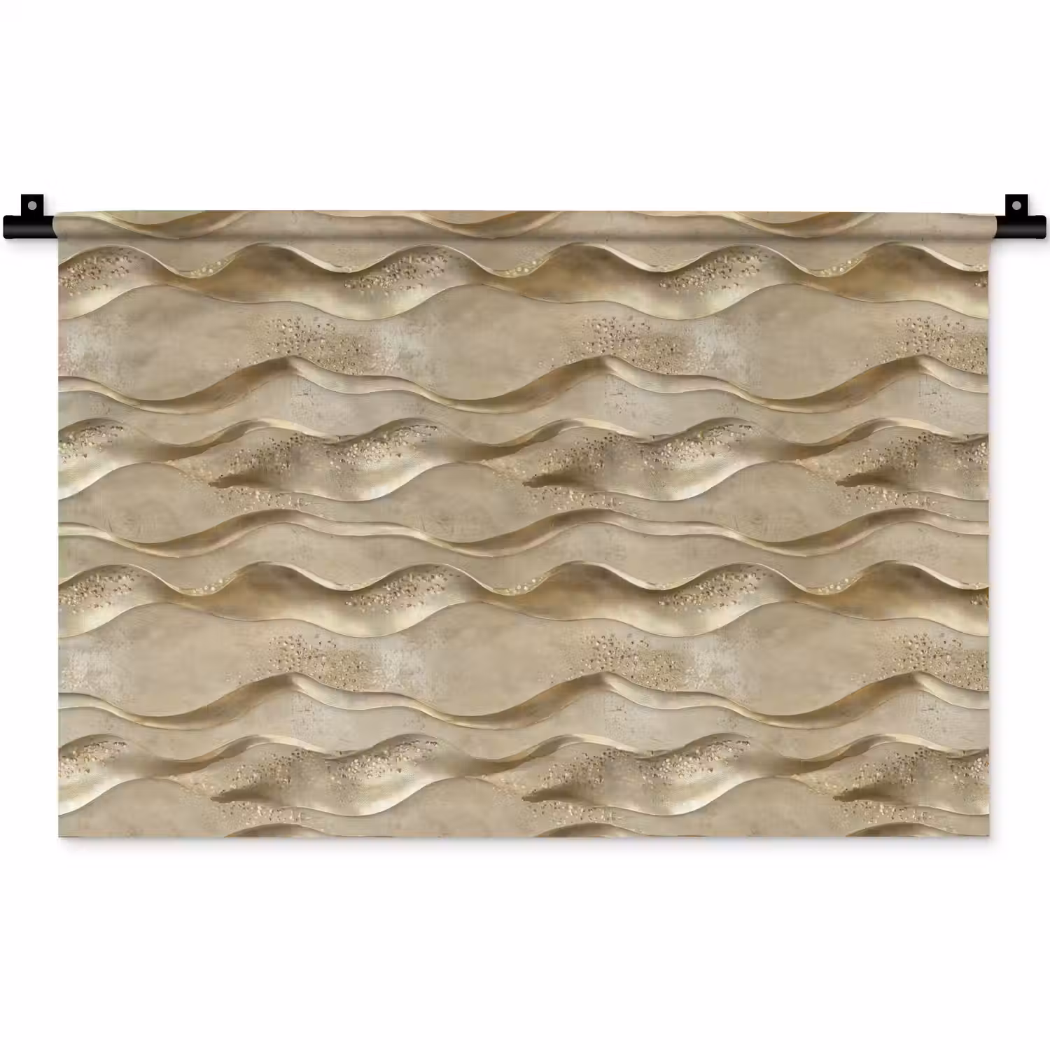 Golven - Patroon - Goud Wandkleed katoen klein 269 -zz3d