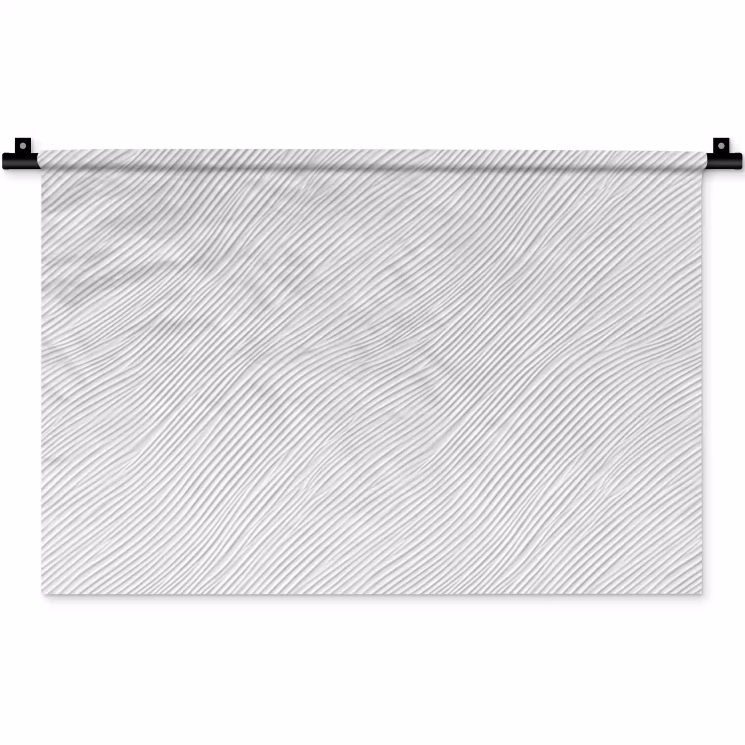 Golven - Ribbels - Wit Wandkleed katoen klein 269 -zz3d