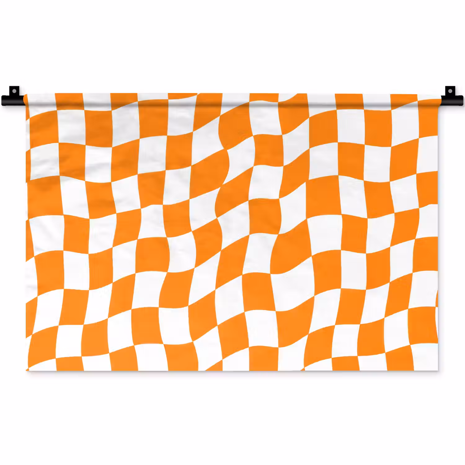 Golvend - Patroon - Oranje Wandkleed katoen klein 269 -zz3d