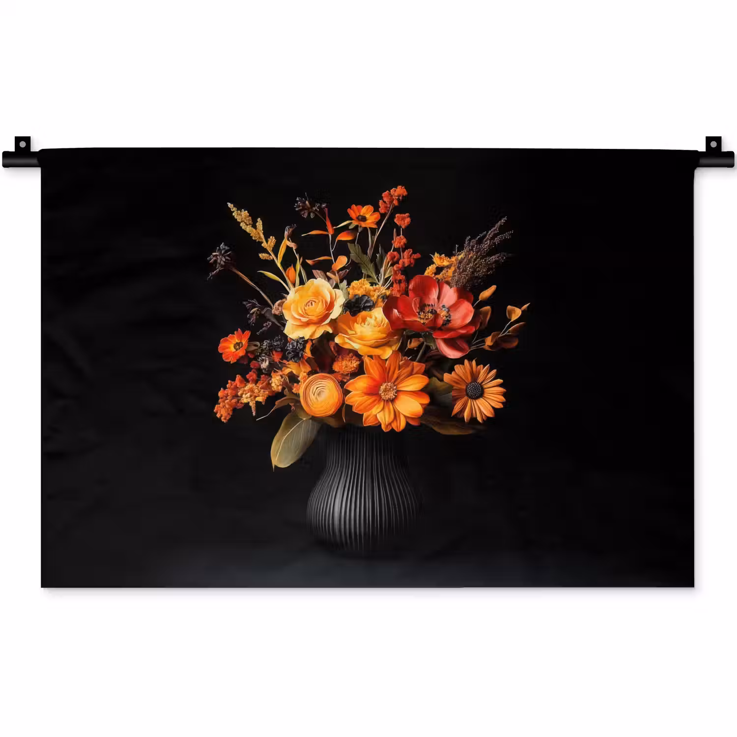 Herfst - Boeket - Oranje Wandkleed katoen klein -zz3d