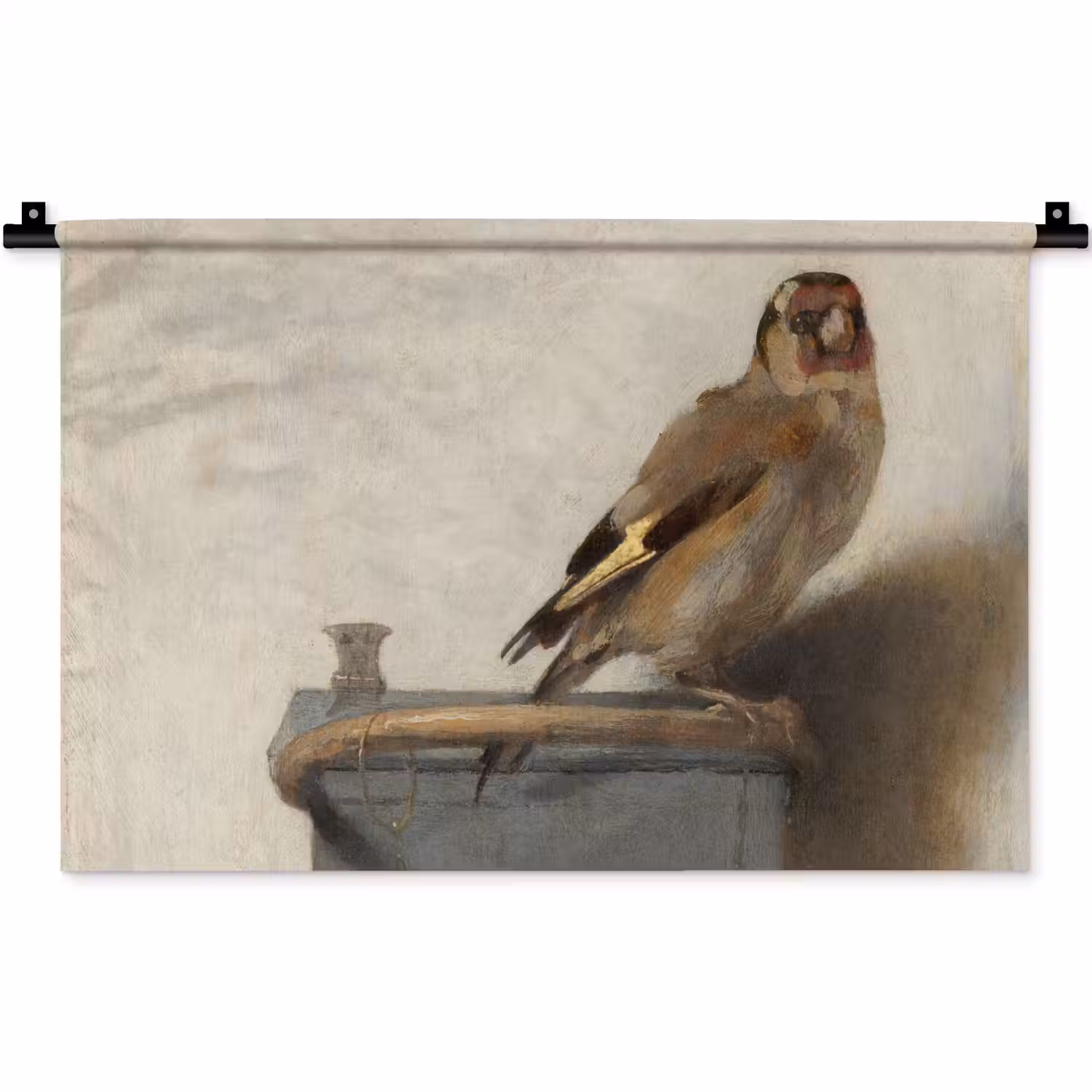 Het puttertje - Carel Fabritius Wandkleed katoen klein -zz3d