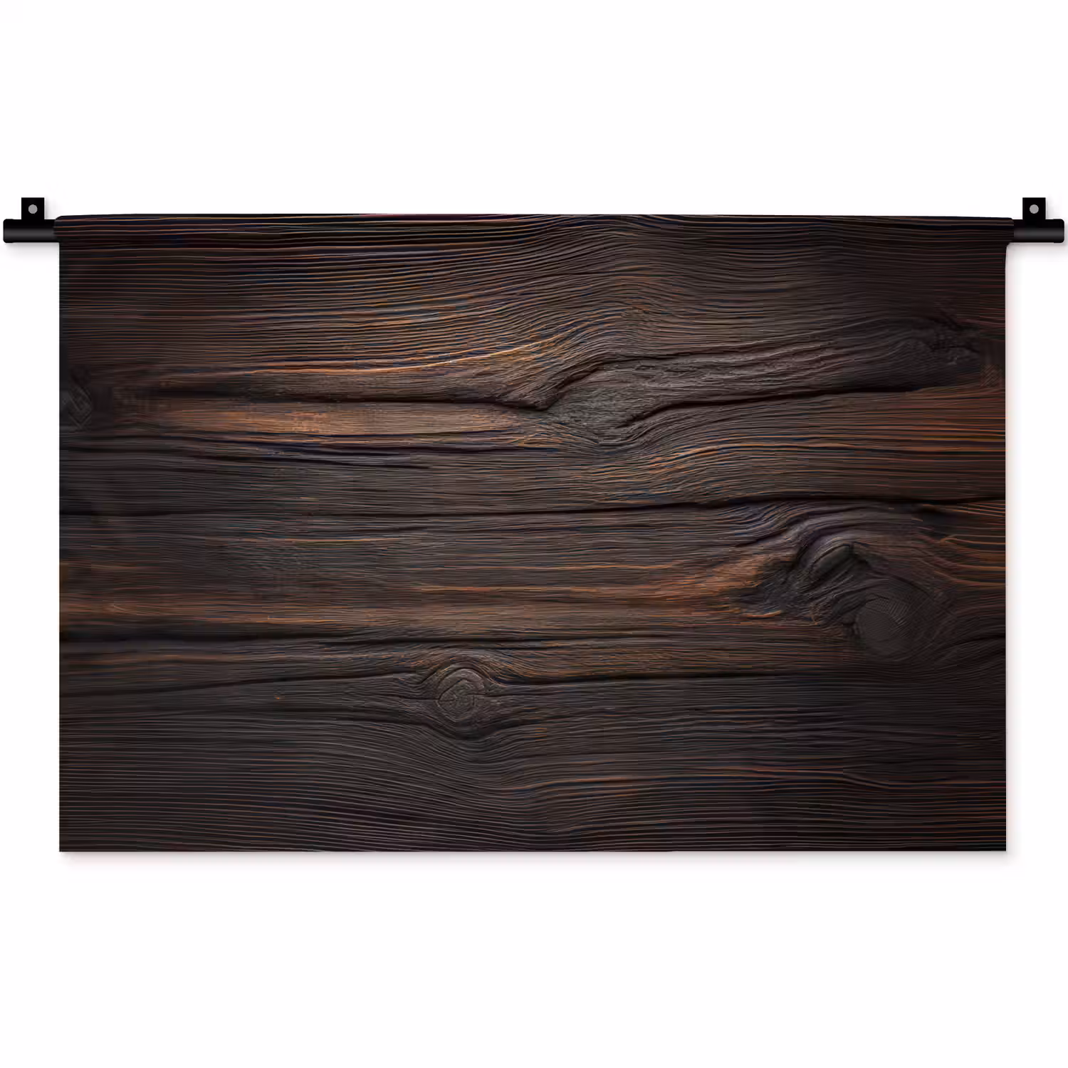 Hout - Grillige nerven Wandkleed katoen klein -zz3d