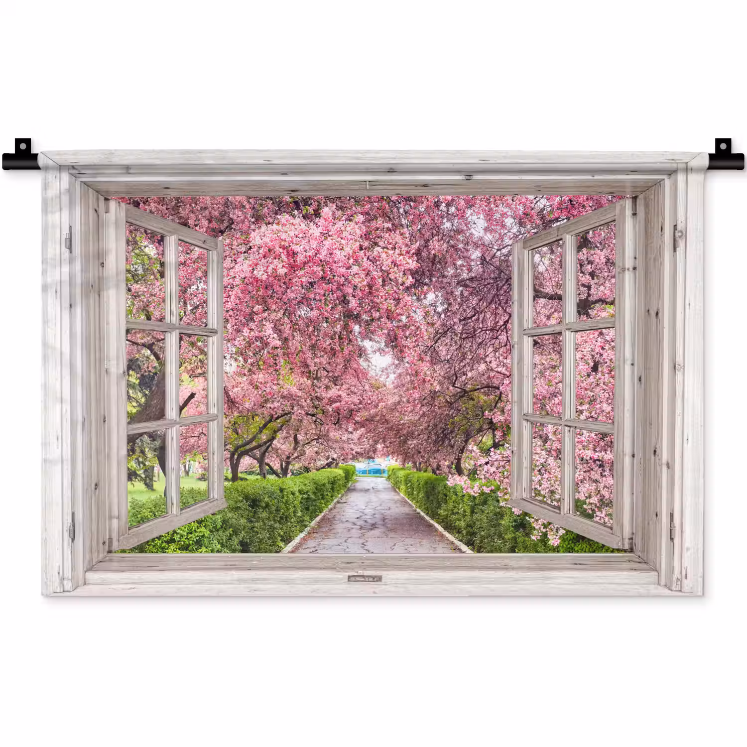Japans - Sakura - Bloesem - Boom - Bloesem takken - Doorkijk Wandkleed katoen klein -zz3d