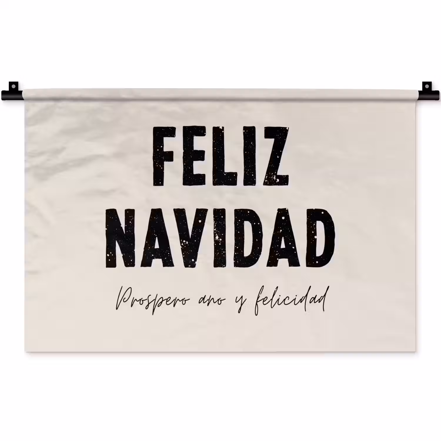 Kerst - Quotes - Feliz navidad - Kerstmis - Feestdagen Wandkleed katoen klein -zz3d