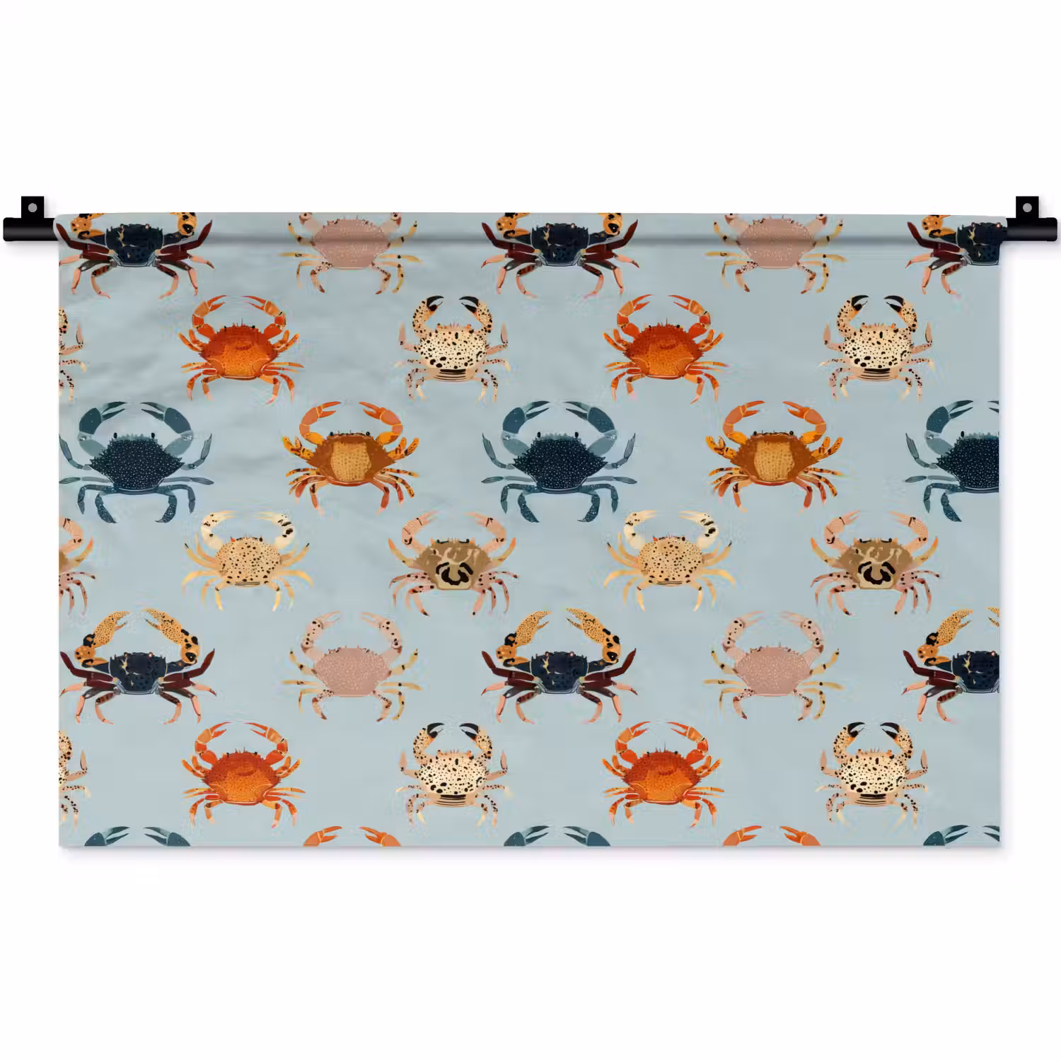 Krabben - Speels - Kleurrijk Wandkleed katoen klein 269 -zz3d