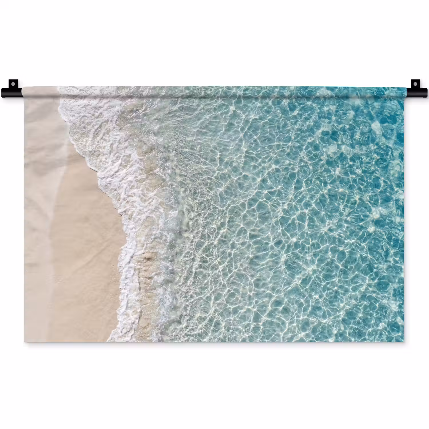 Kust - Zand - Blauw Wandkleed katoen klein -zz3d