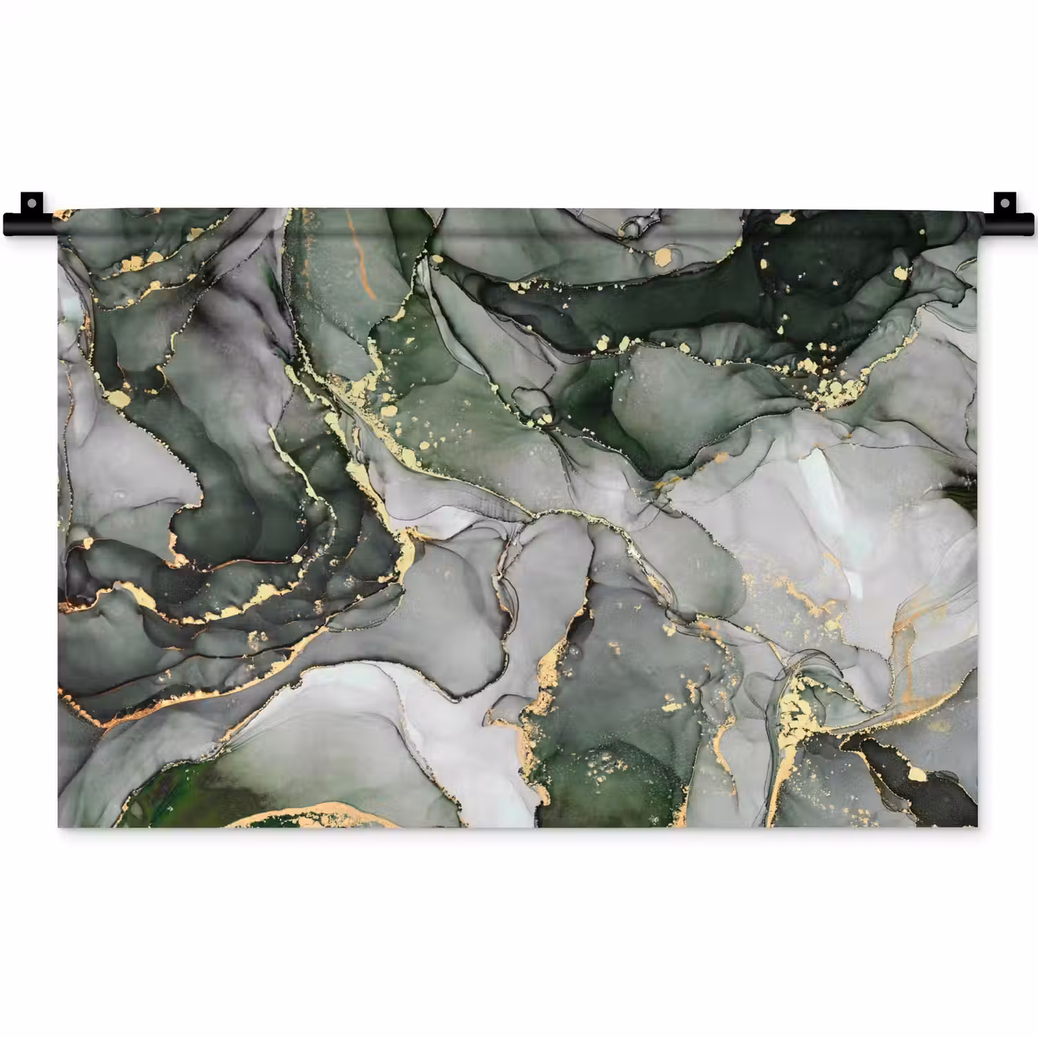 Luxe - Marmer - Groen Wandkleed katoen klein -zz3d