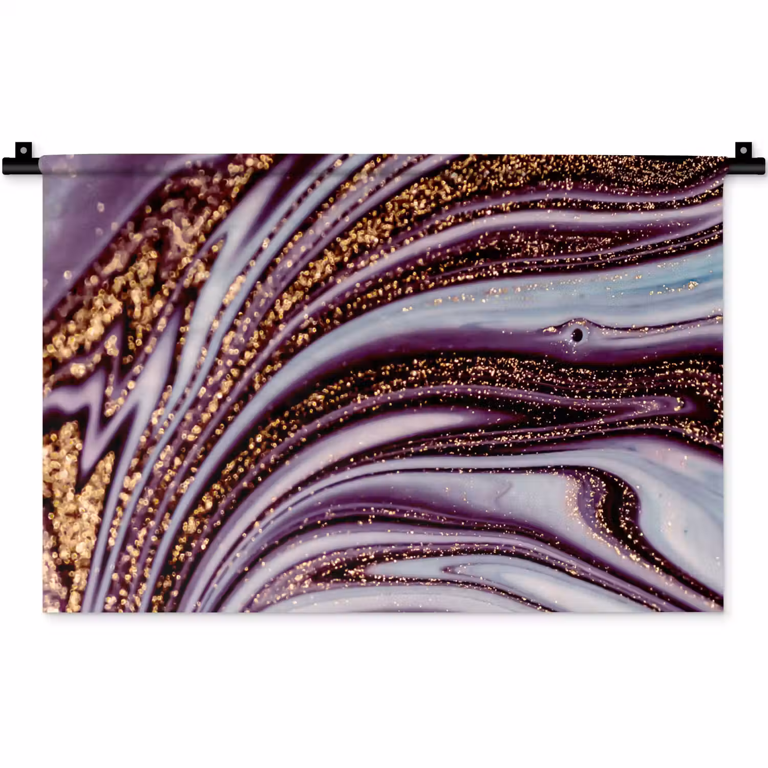 Marmer - Roze - Goud - Glitter - Marmerlook - Luxe Wandkleed katoen klein -zz3d